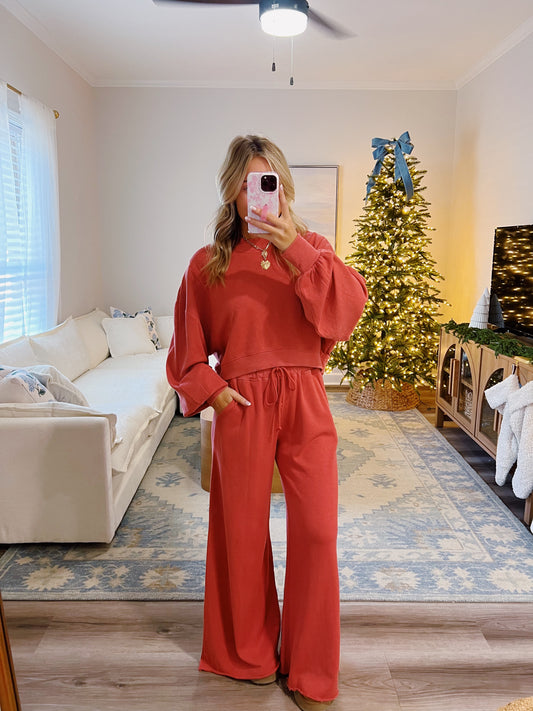 Mineral Red Sweatpants Set