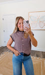 Pink Piper Striped Cardigan