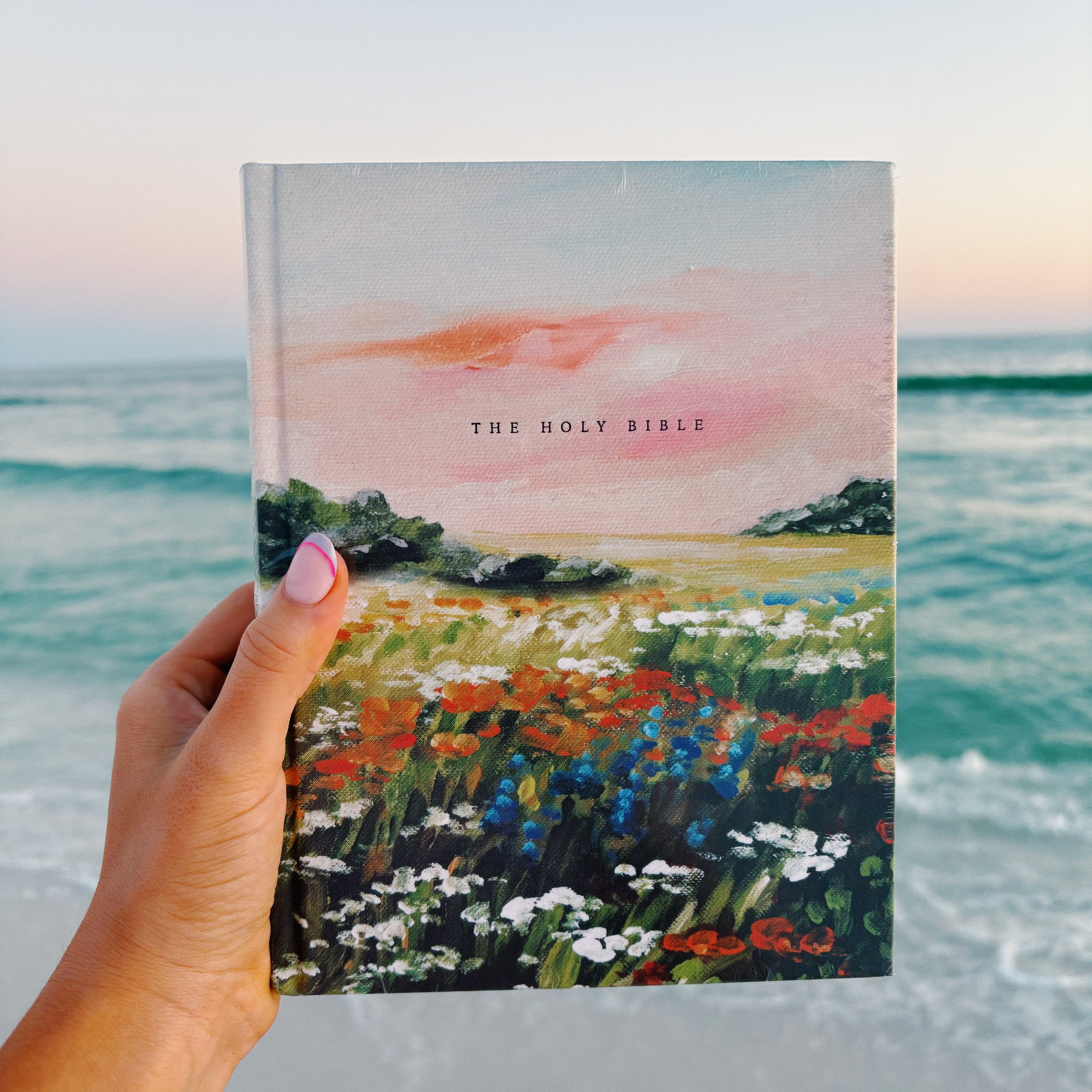 Flower Fields NLT Notetaking Bible