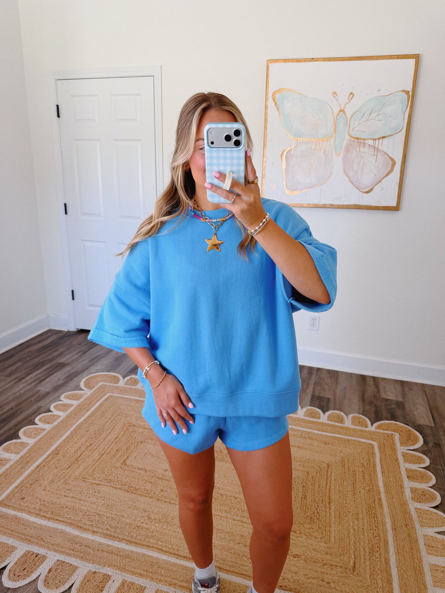 Coffee Run Lounge Set in Blue