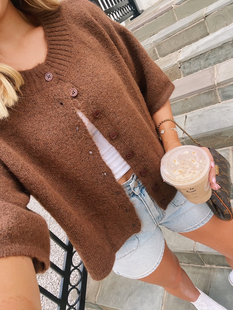 Brown Lou Cardigan