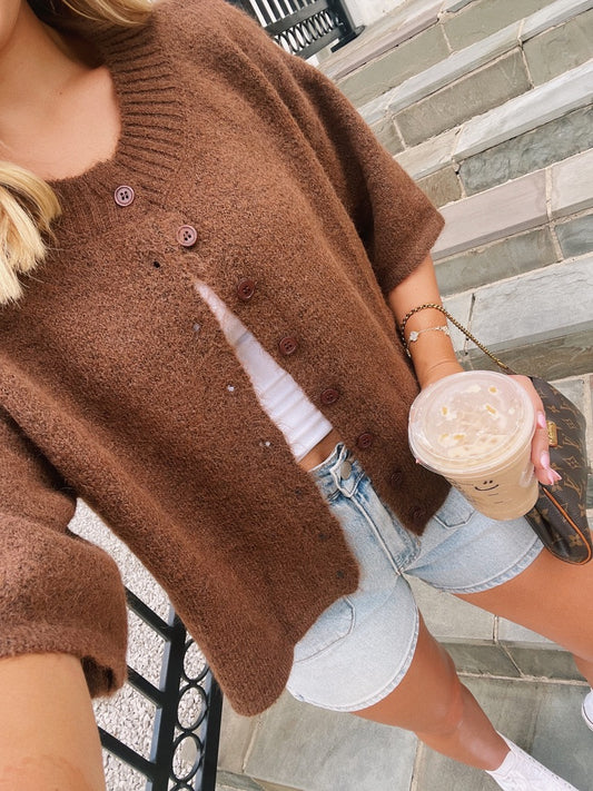 Brown Lou Cardigan