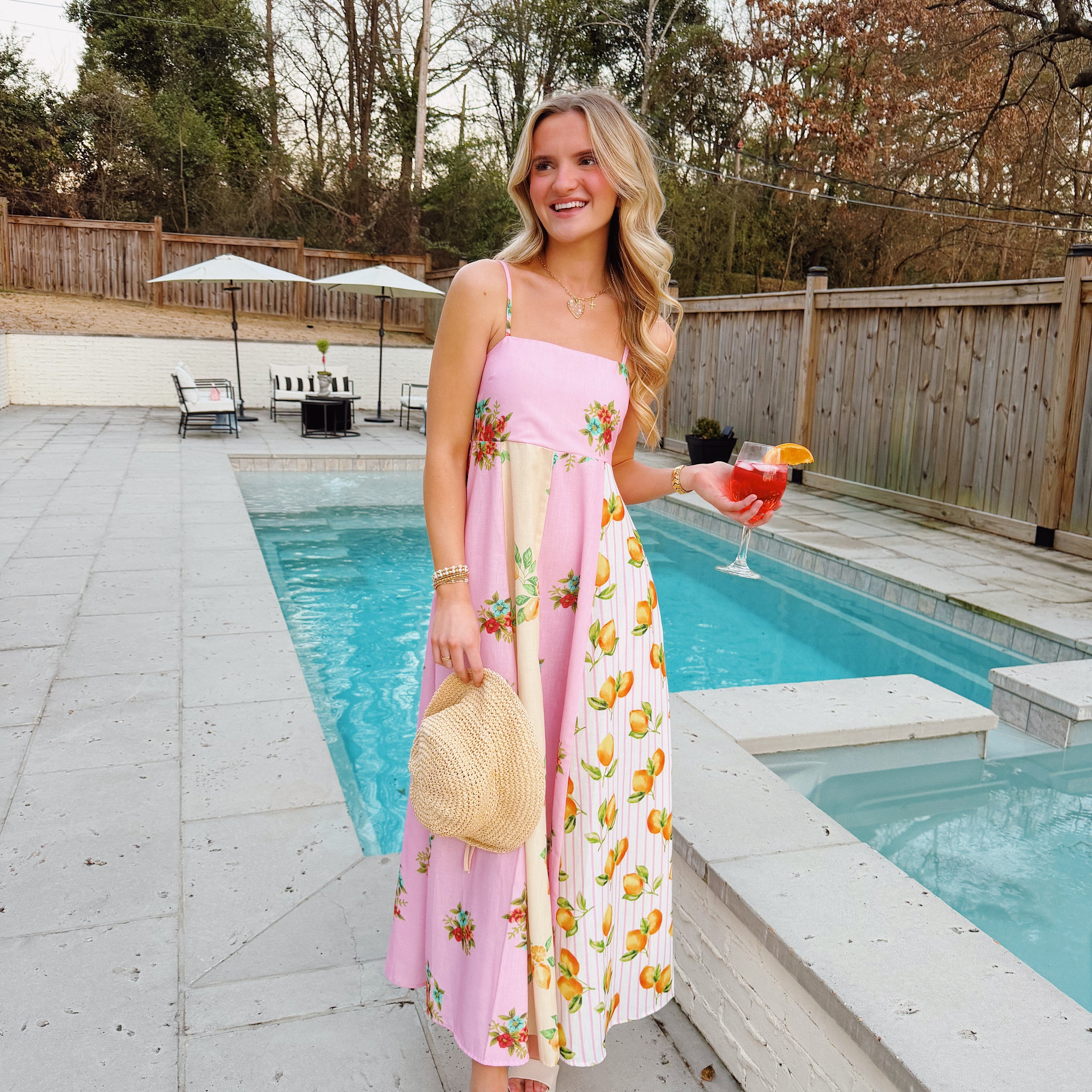 Orange Blossom Maxi Dress