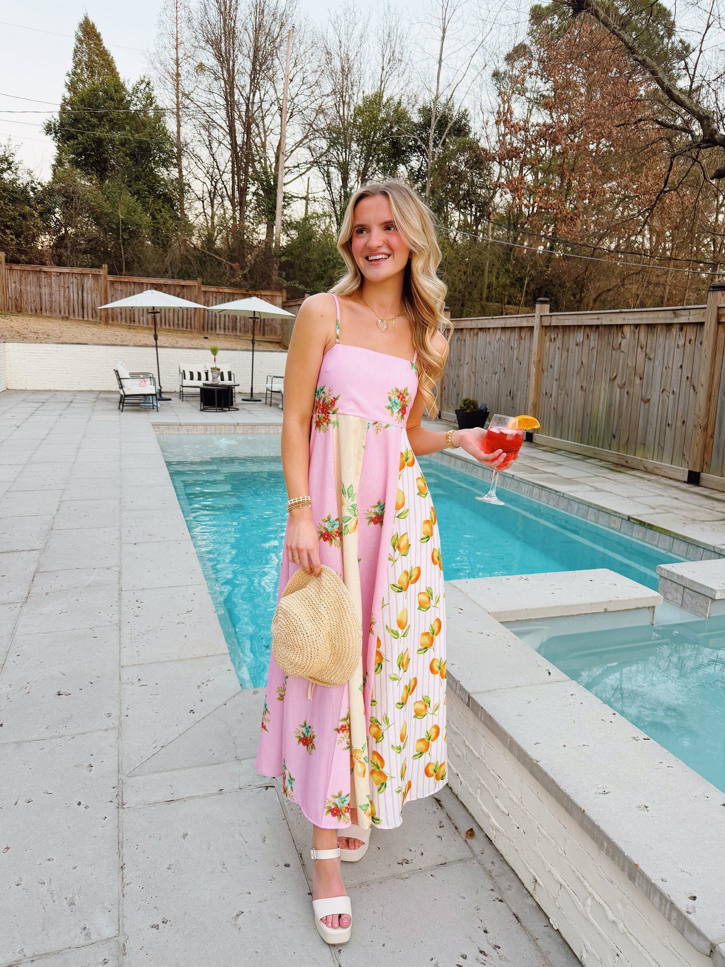 Orange Blossom Maxi Dress