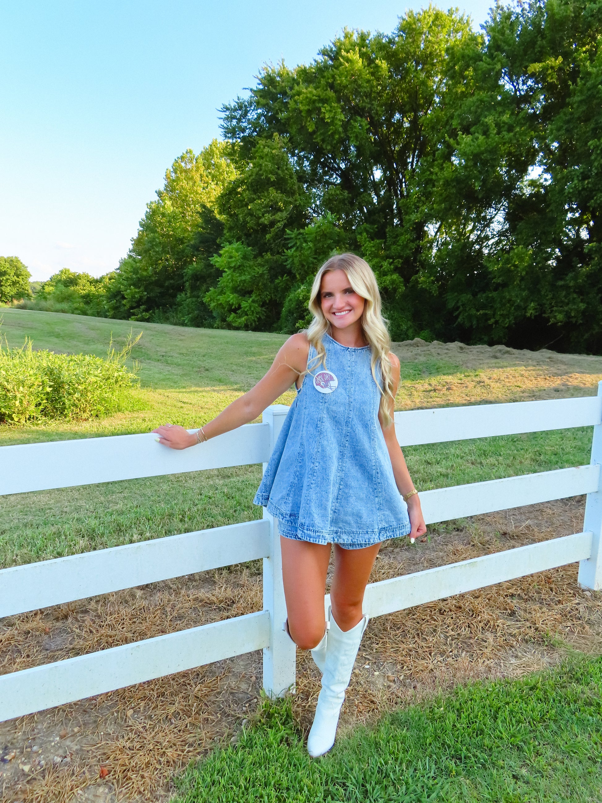 Katie Denim Short Set