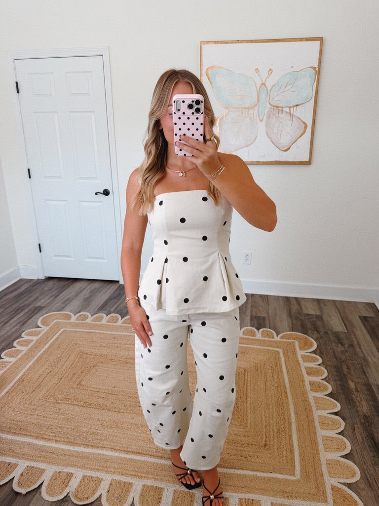 Spot On Denim Pants Set