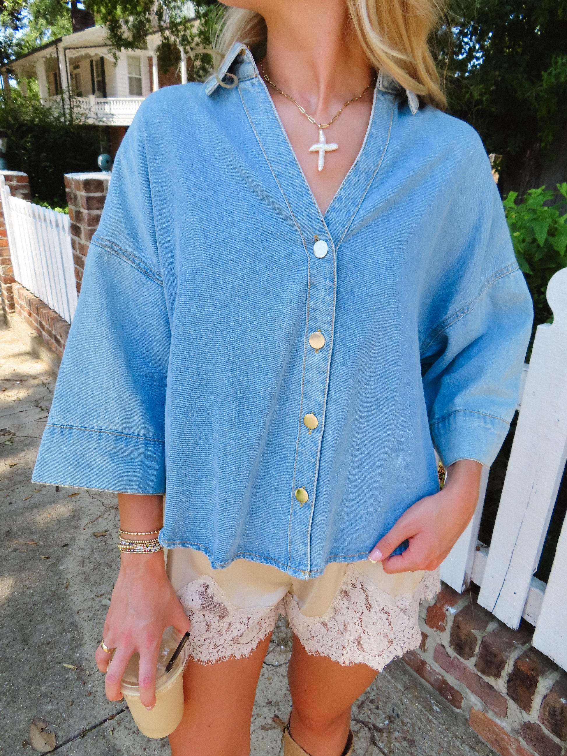 Ivory Rose Lace Shorts