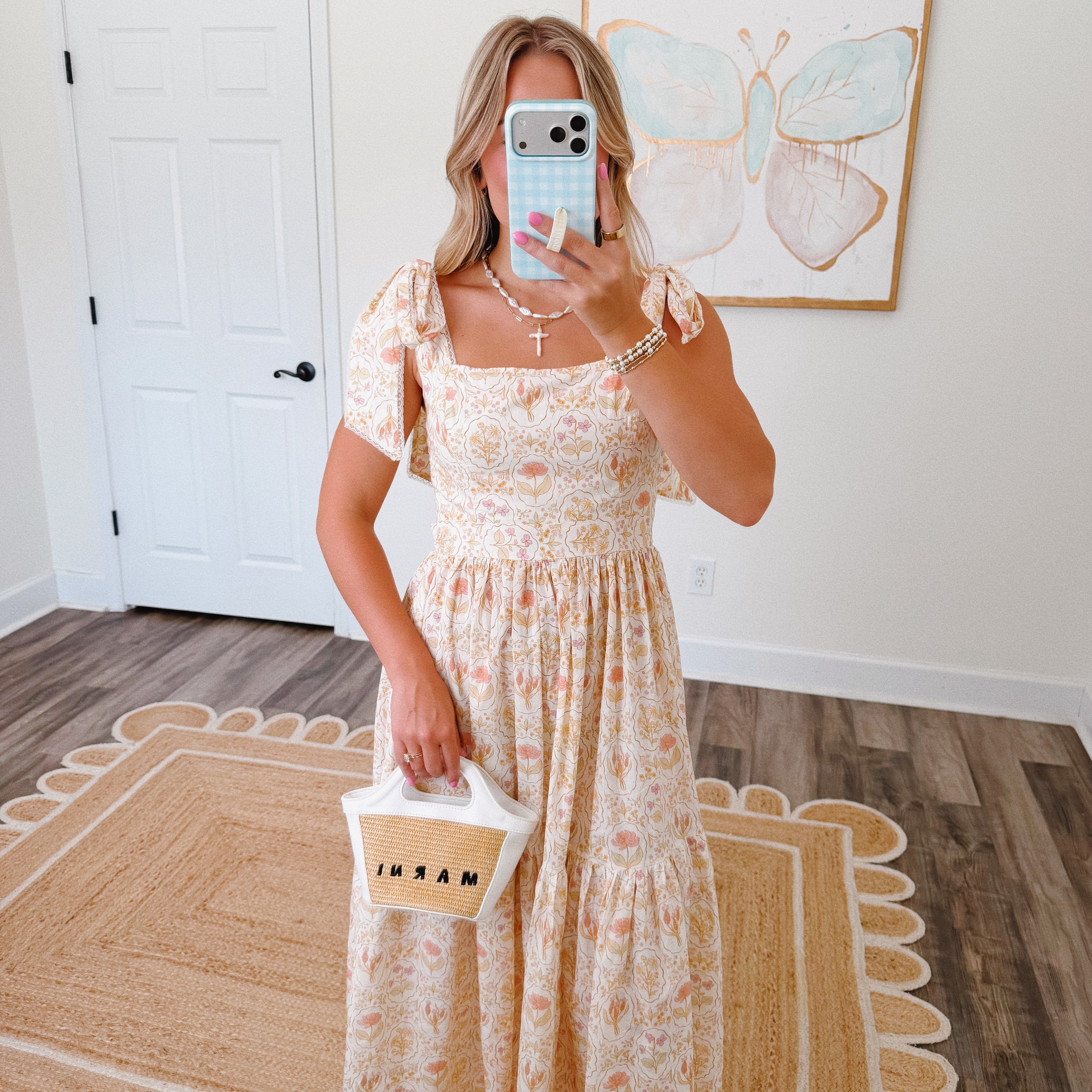Willow Maxi Dress in Apricot
