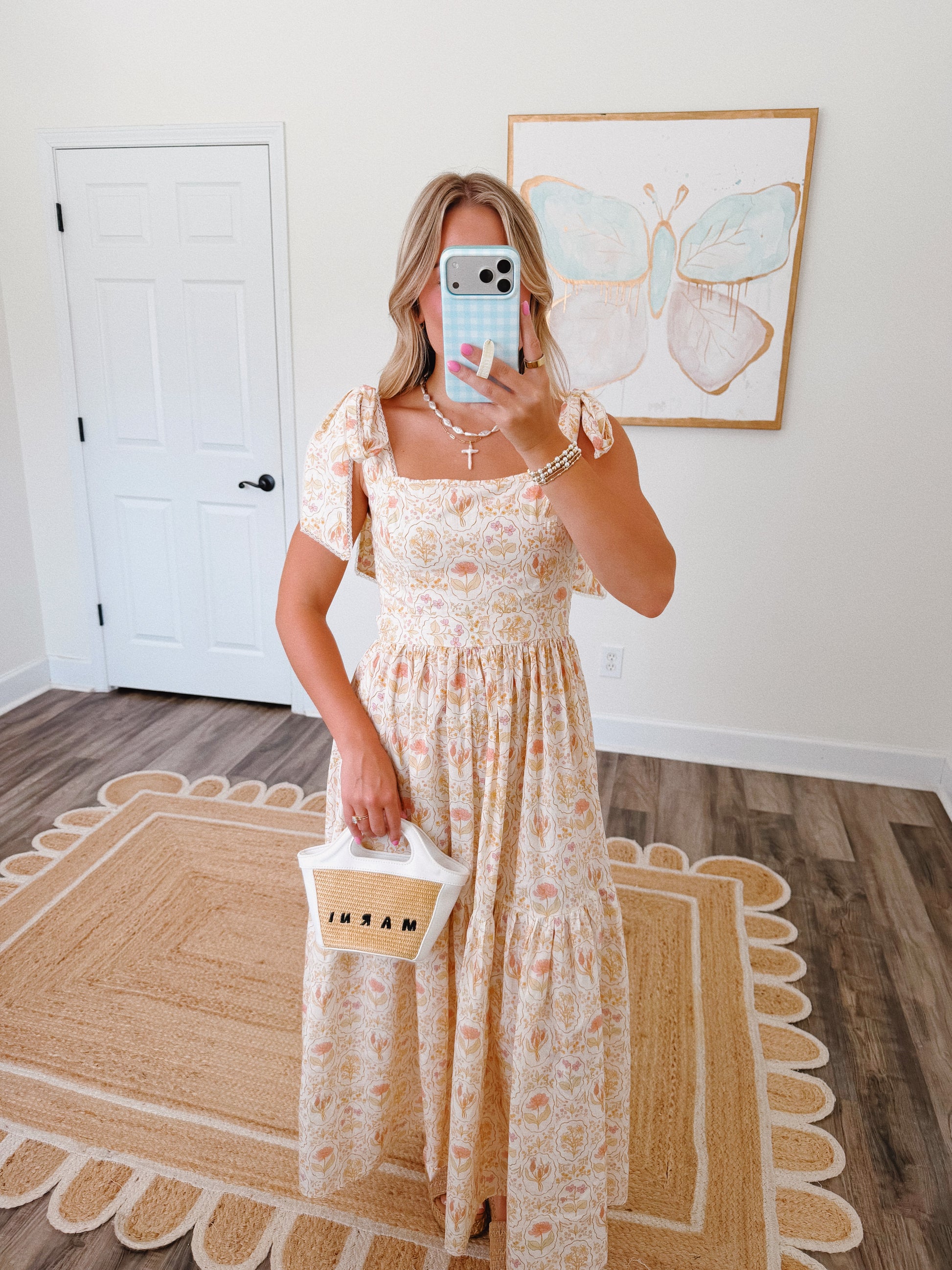 Willow Maxi Dress in Apricot