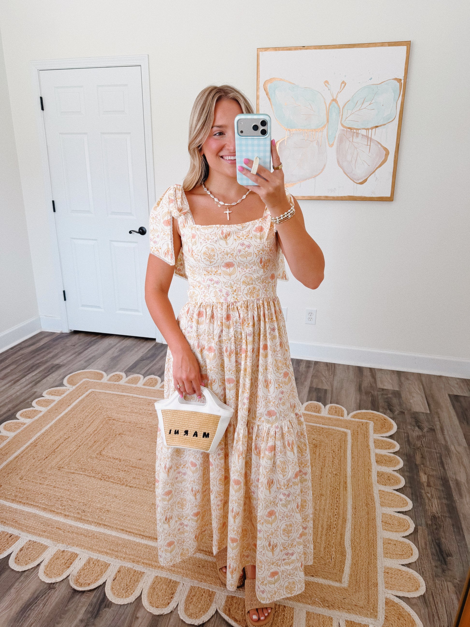 Willow Maxi Dress in Apricot