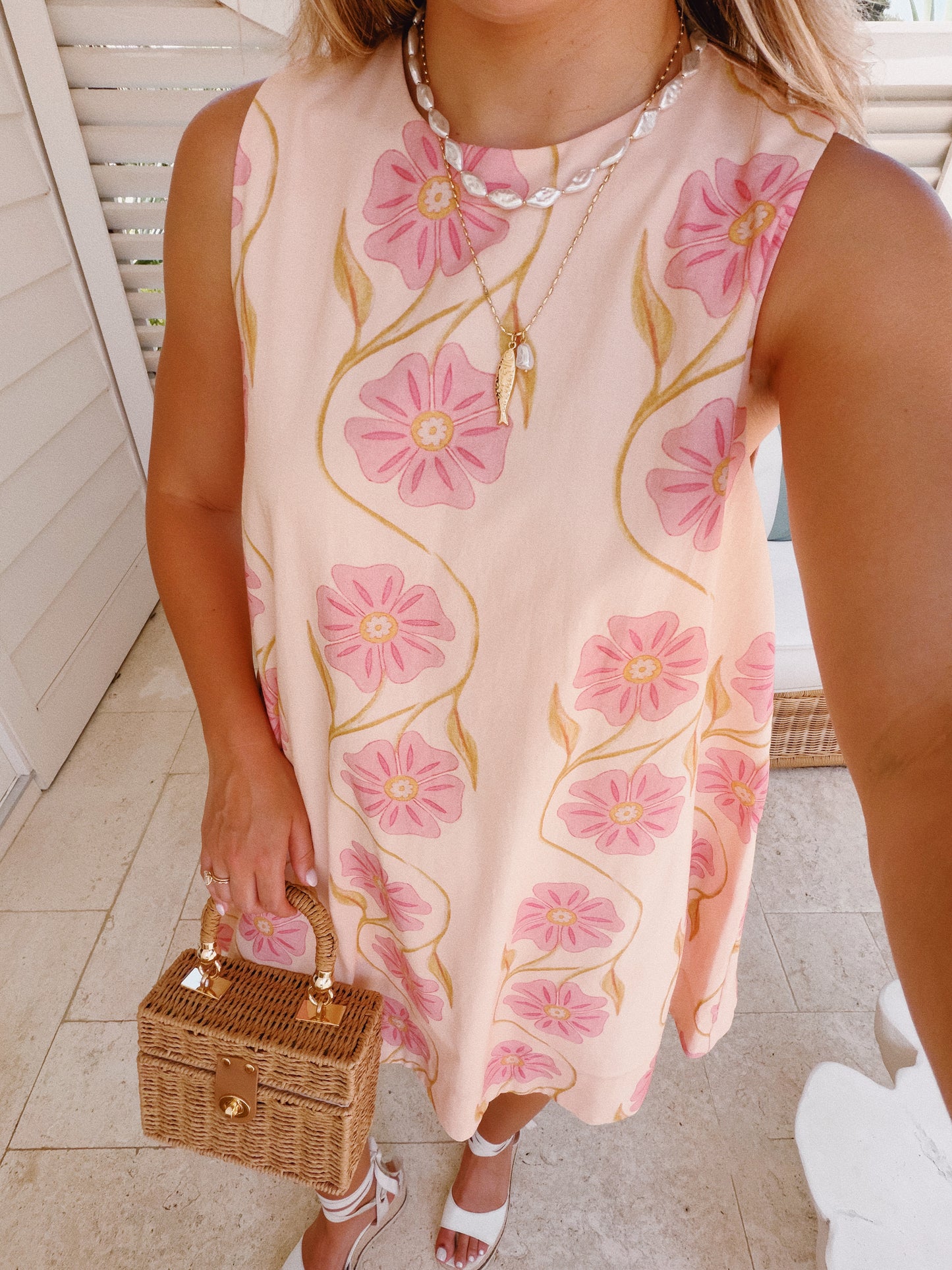 Pink Posy Mini Dress