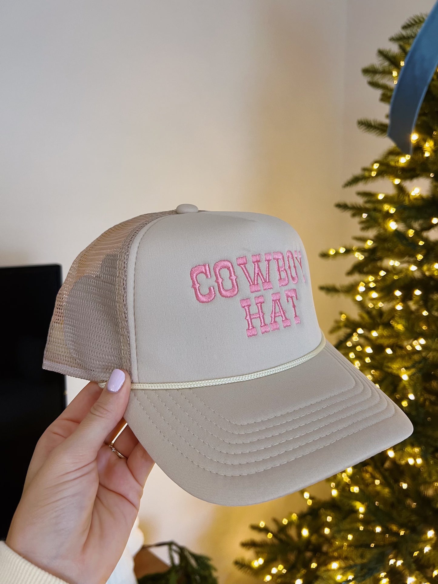 Pink Cowboy Trucker hat