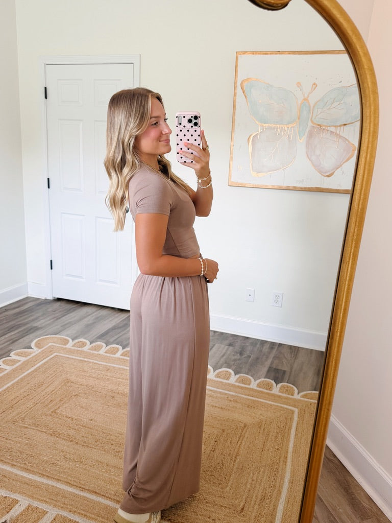 Cozy Weekend Set in Taupe