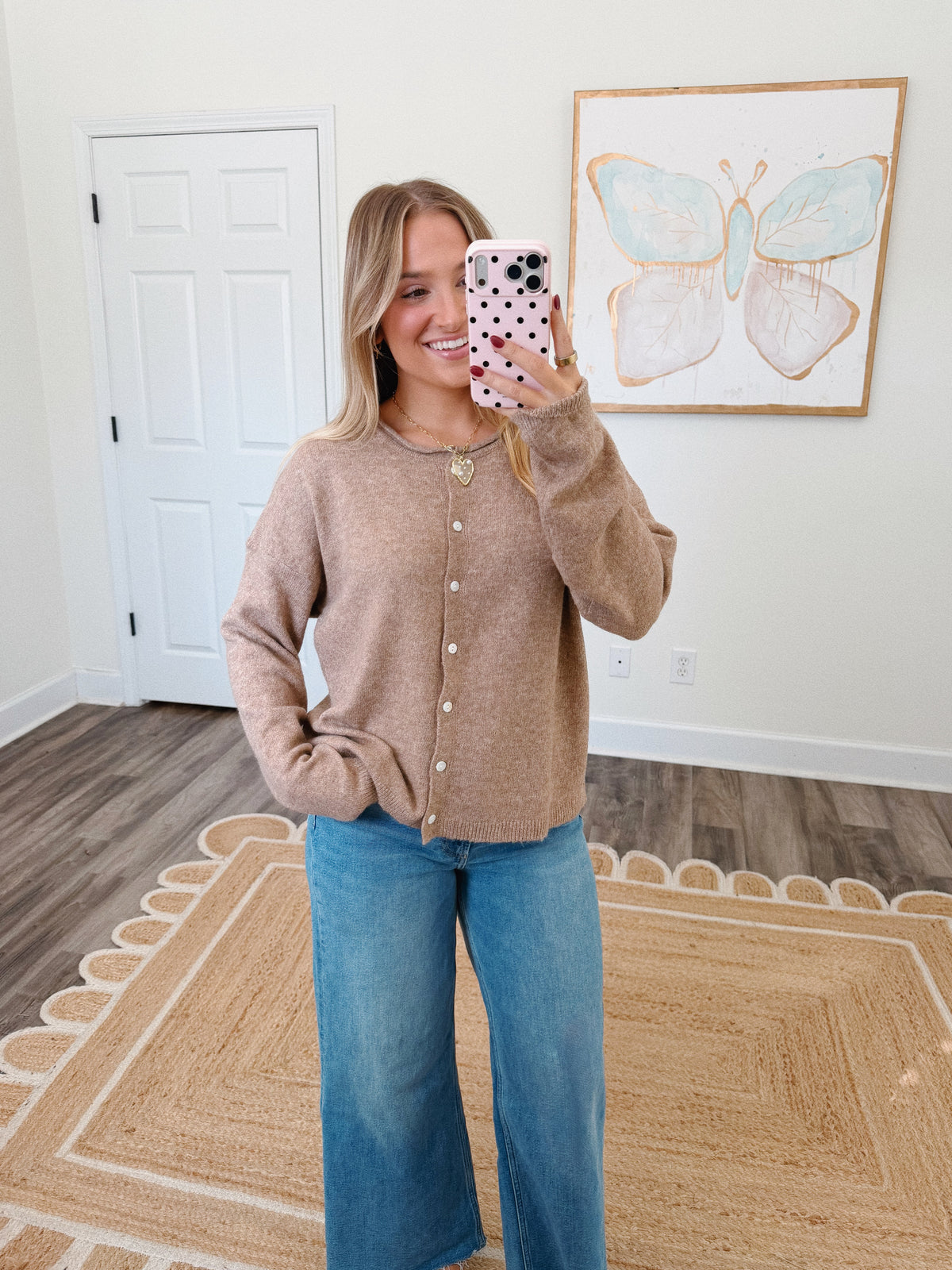 Essenital Soft Knit Cardigan - Mocha