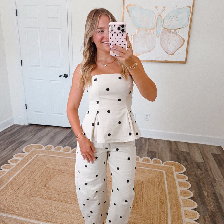 Spot On Denim Pants Set