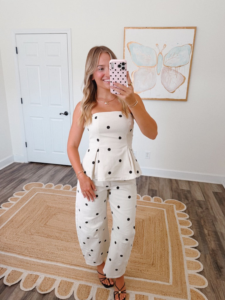 Spot On Denim Pants Set