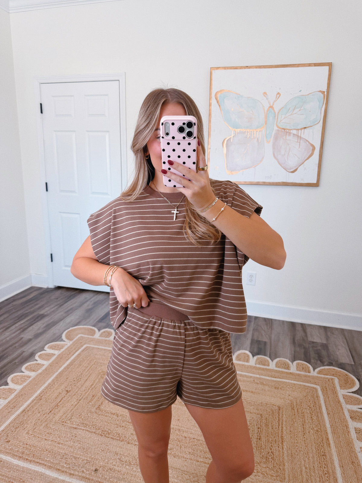Cocoa Stripe Set