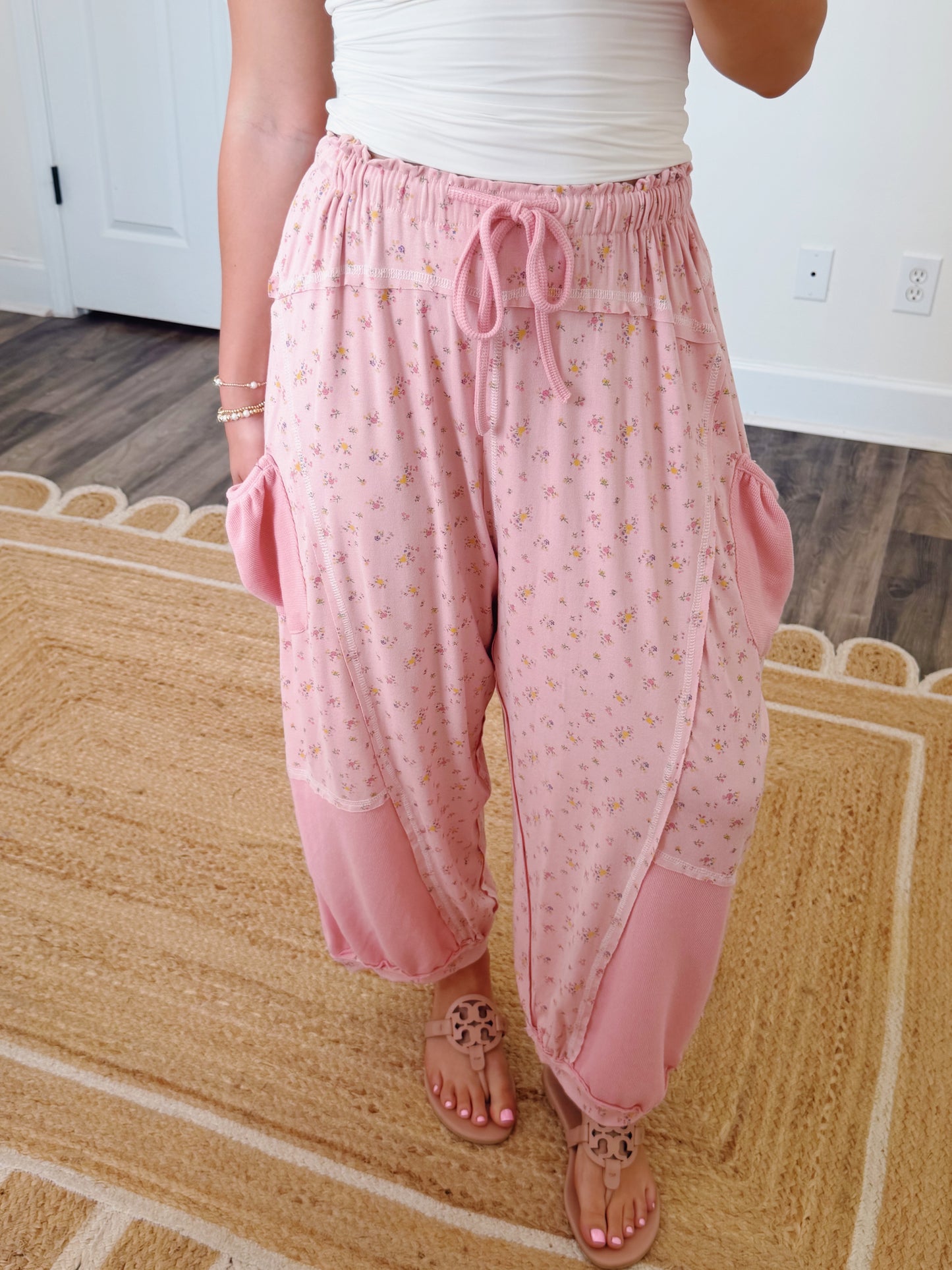 Easy Living Barrel Joggers Pink