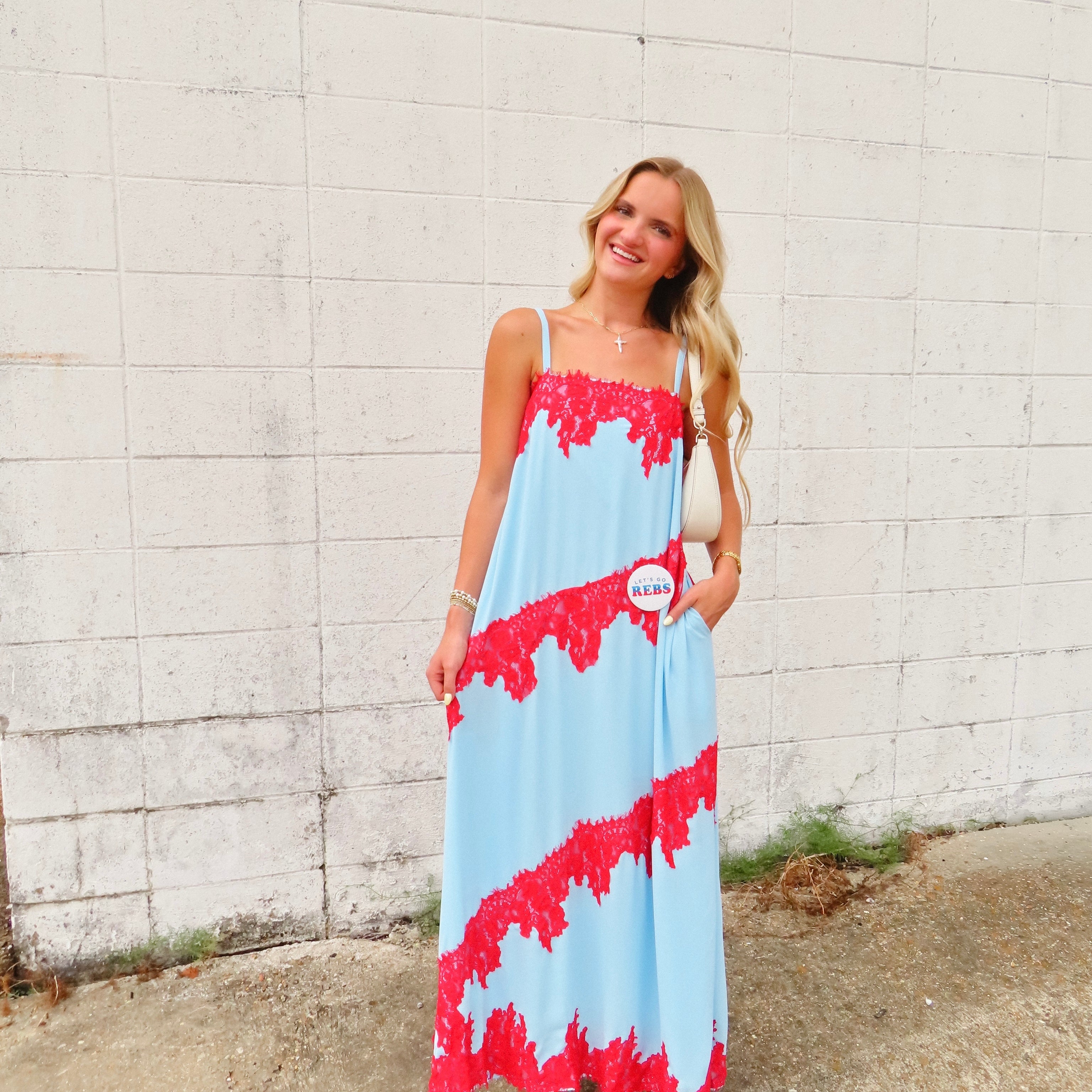 Gianna Lace Trim Maxi
