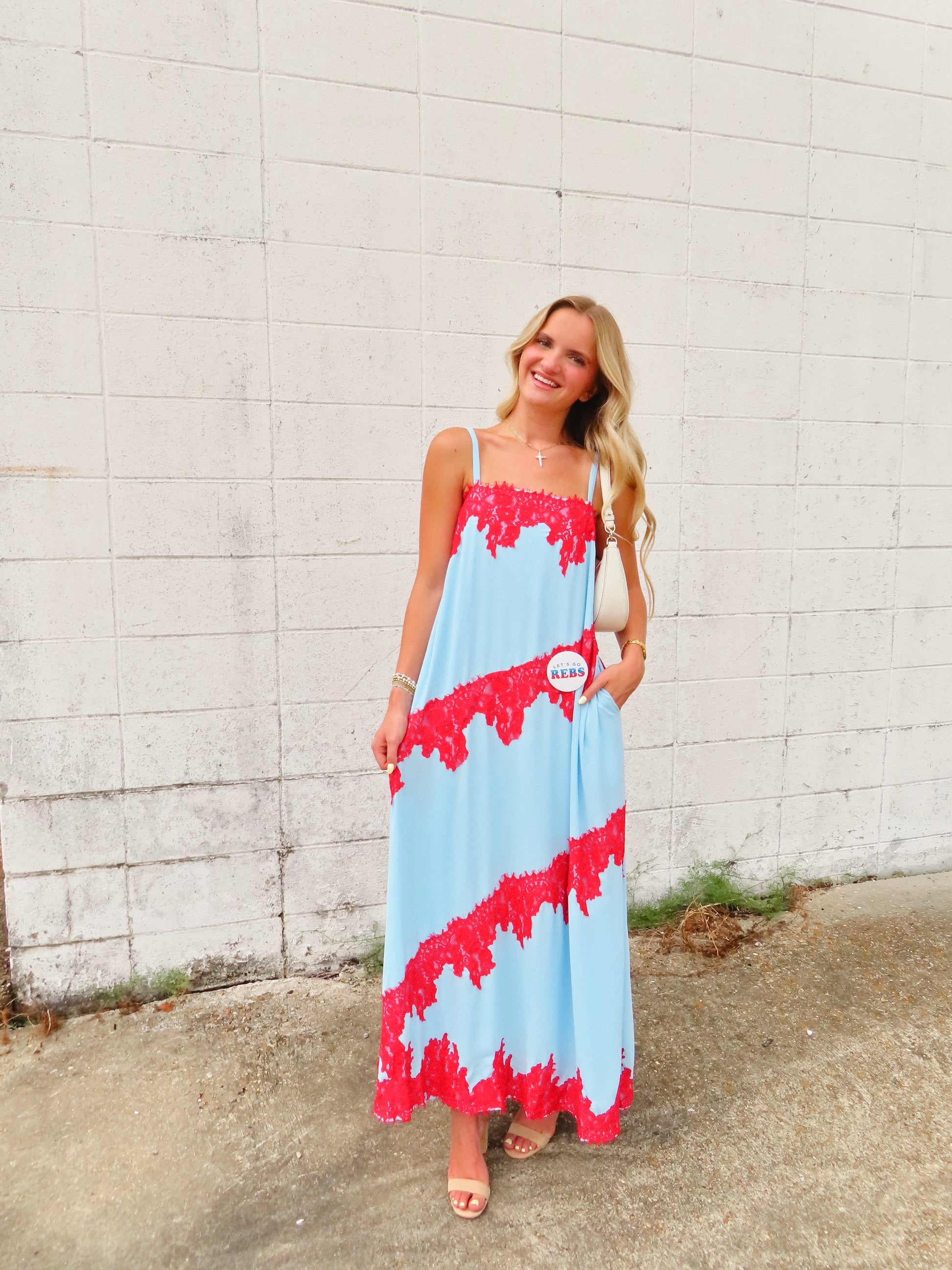 Gianna Lace Trim Maxi