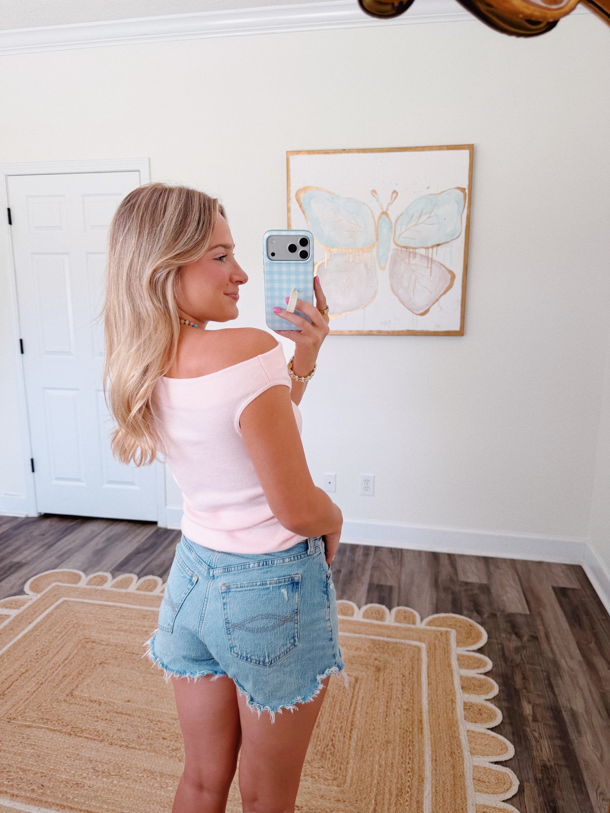 Blush Off The Shoulder Top