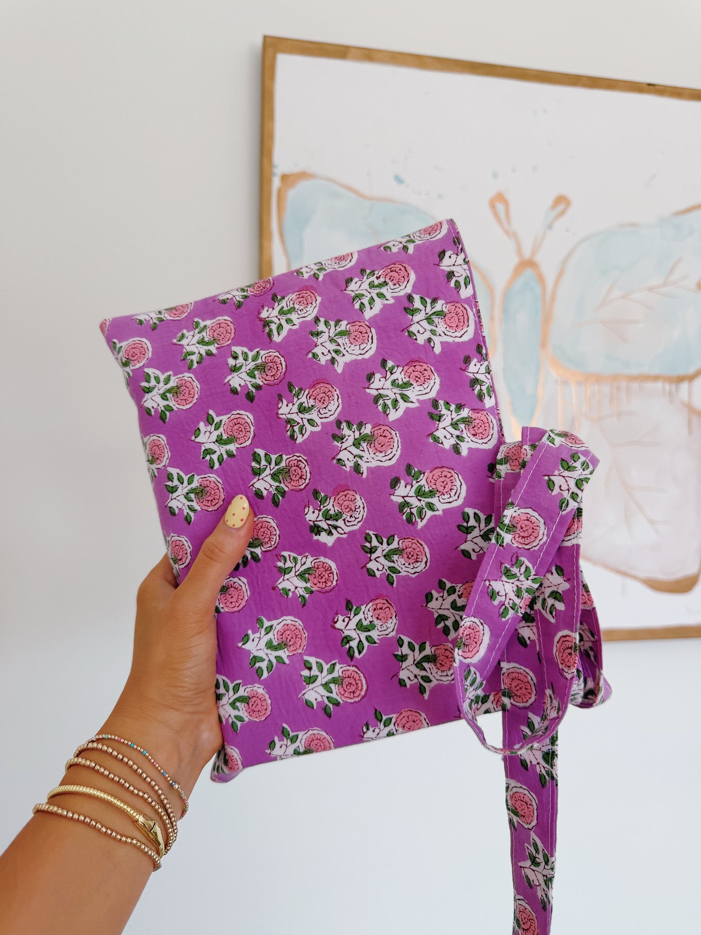 Purple Floral Bible Cover