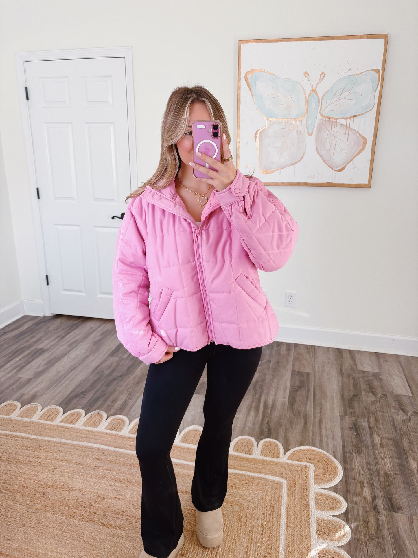 Bubble Gum Puffer Jacket