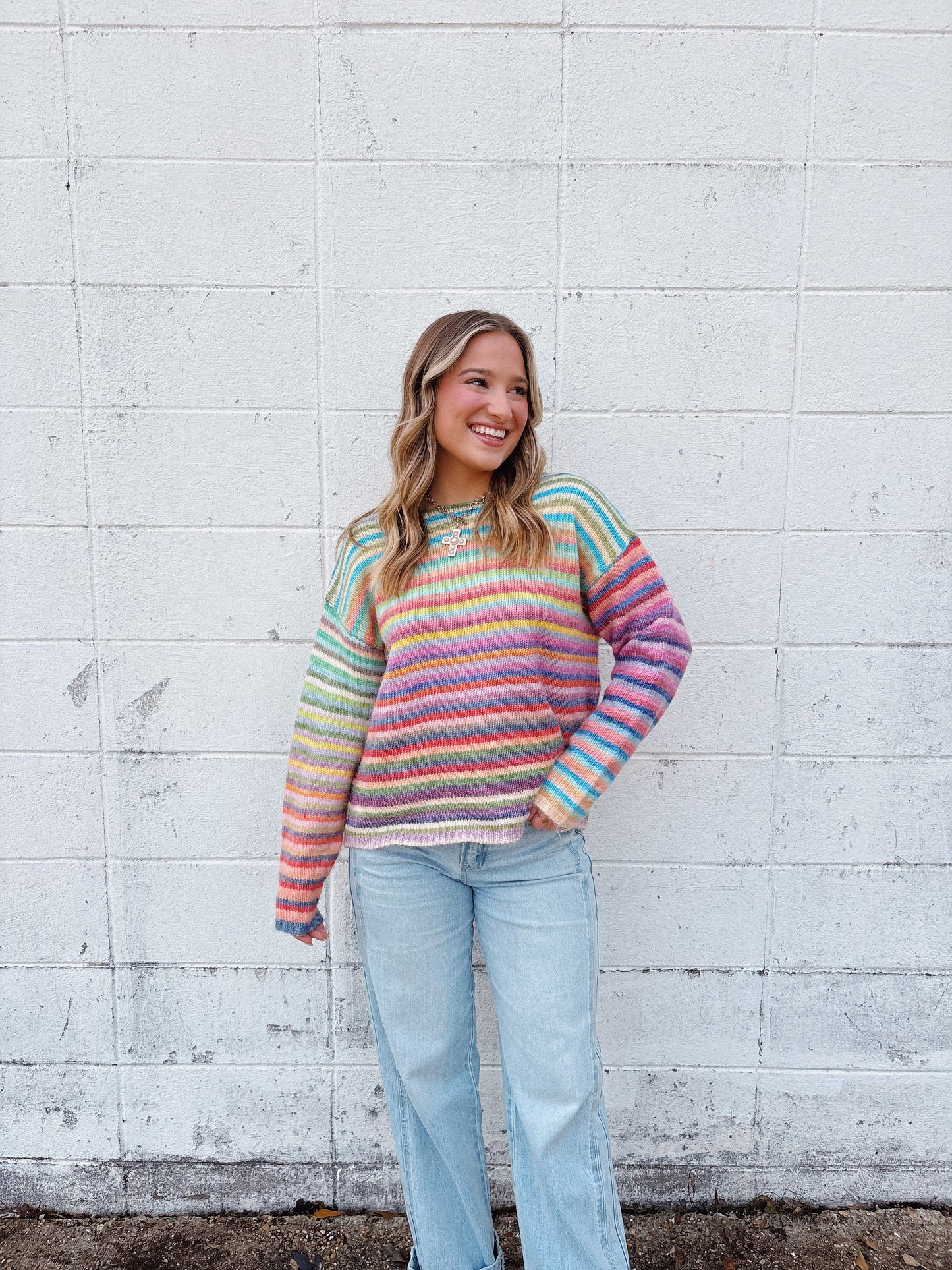 Life In Color Striped Sweater