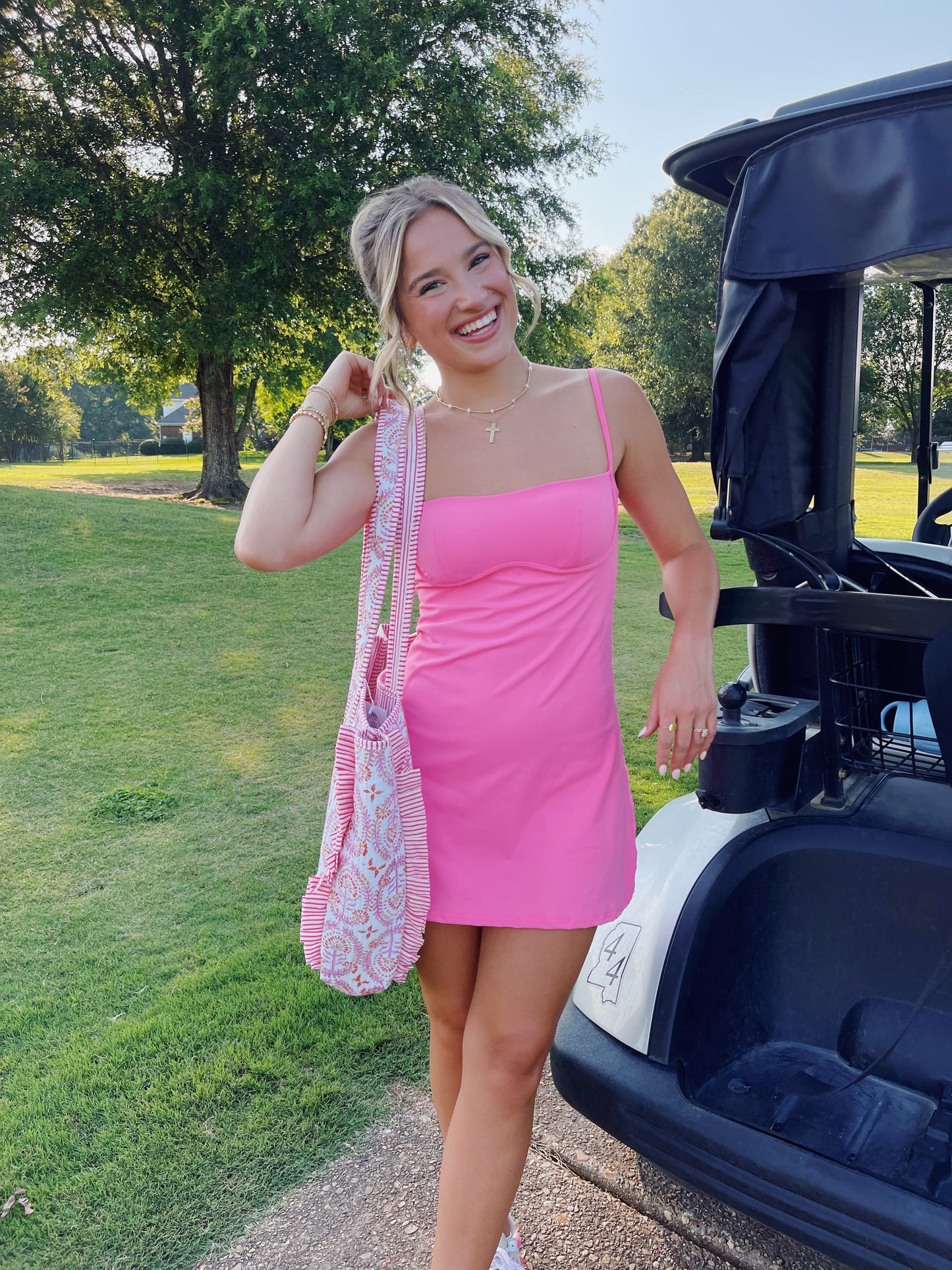 Pink Corset Athletic Dress