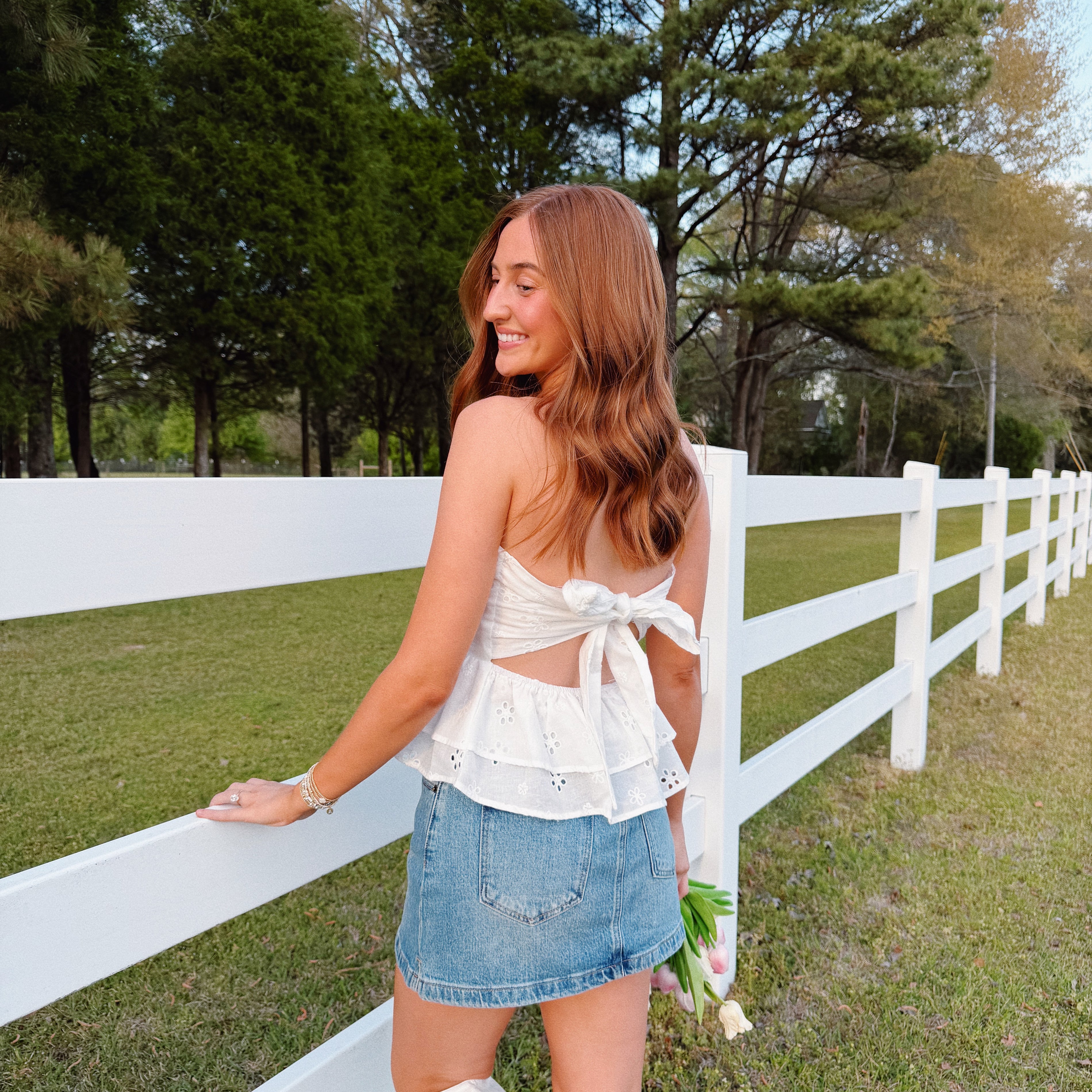 Sweet Magnolia Top in White