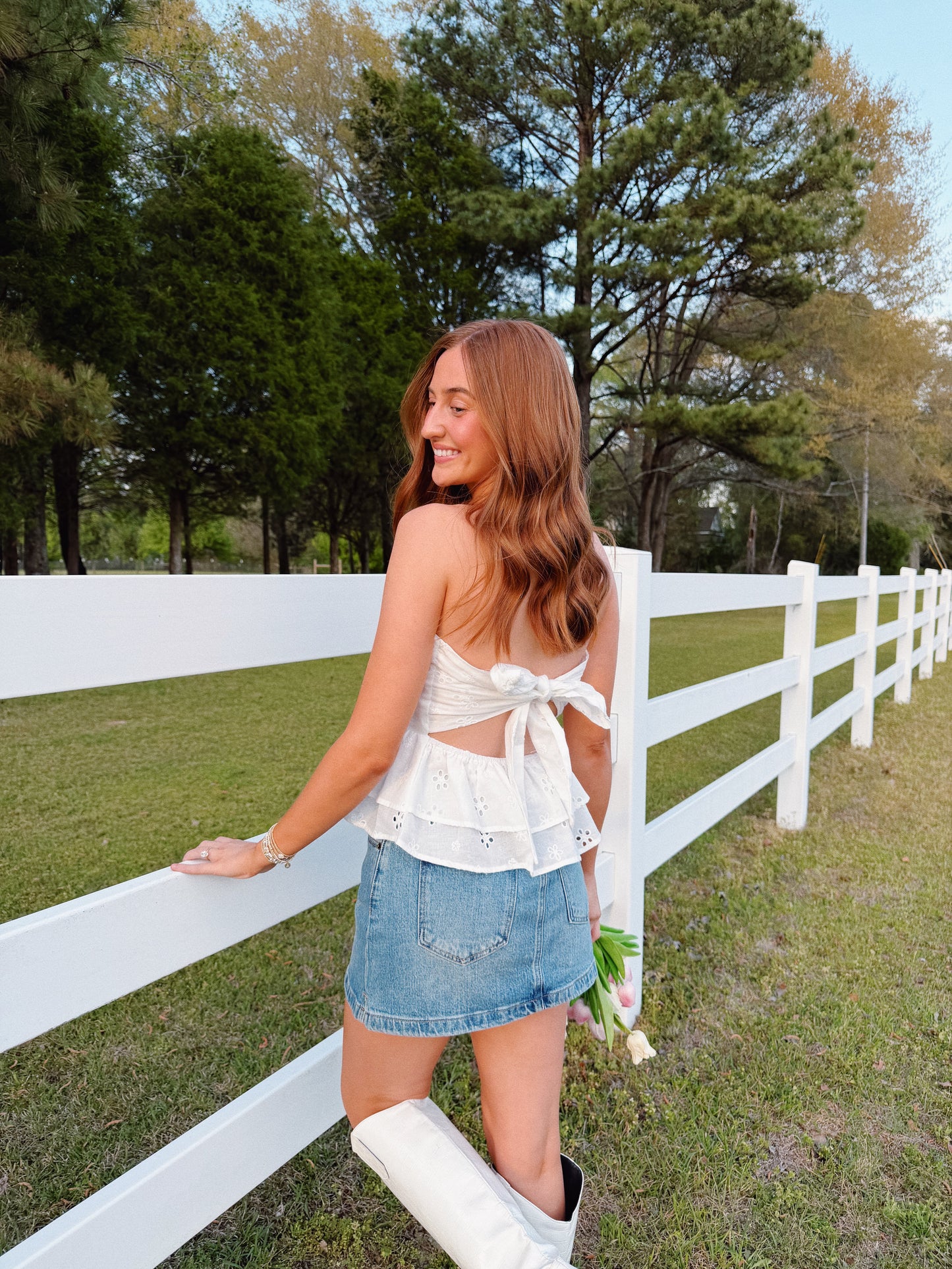 Sweet Magnolia Top in White