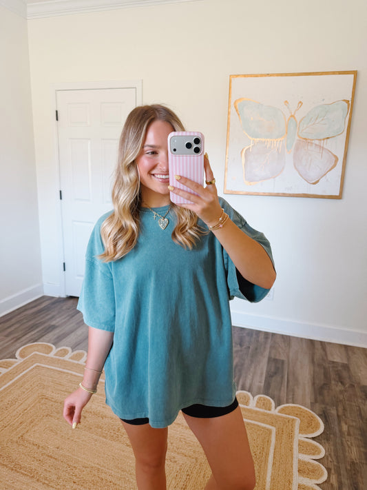 Essential Tee in Evergreen