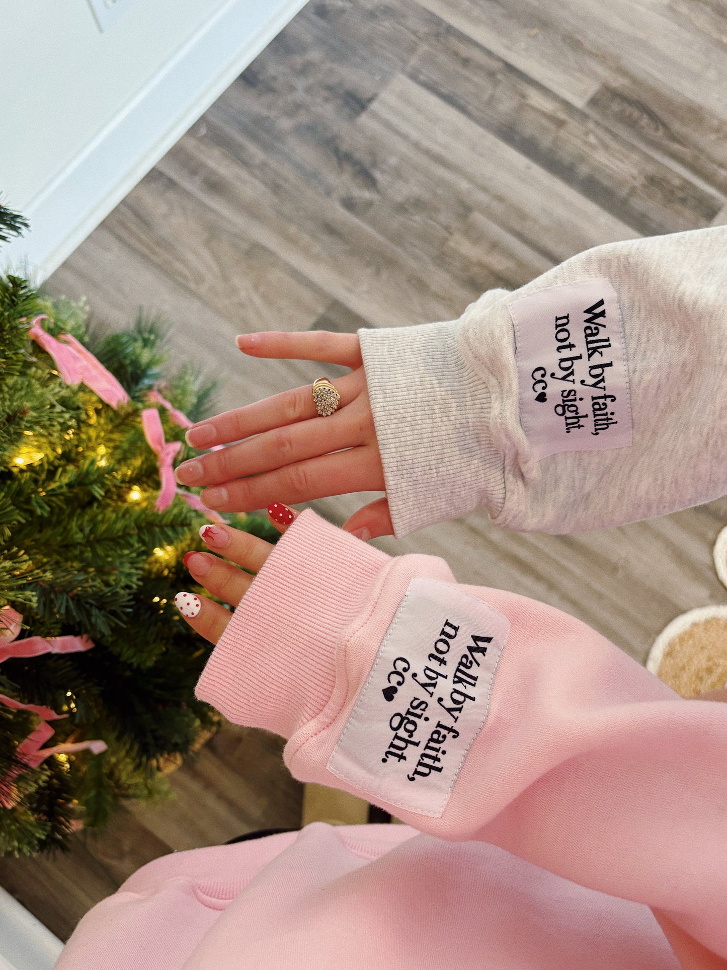 Pink Polka Dot CC Mockneck