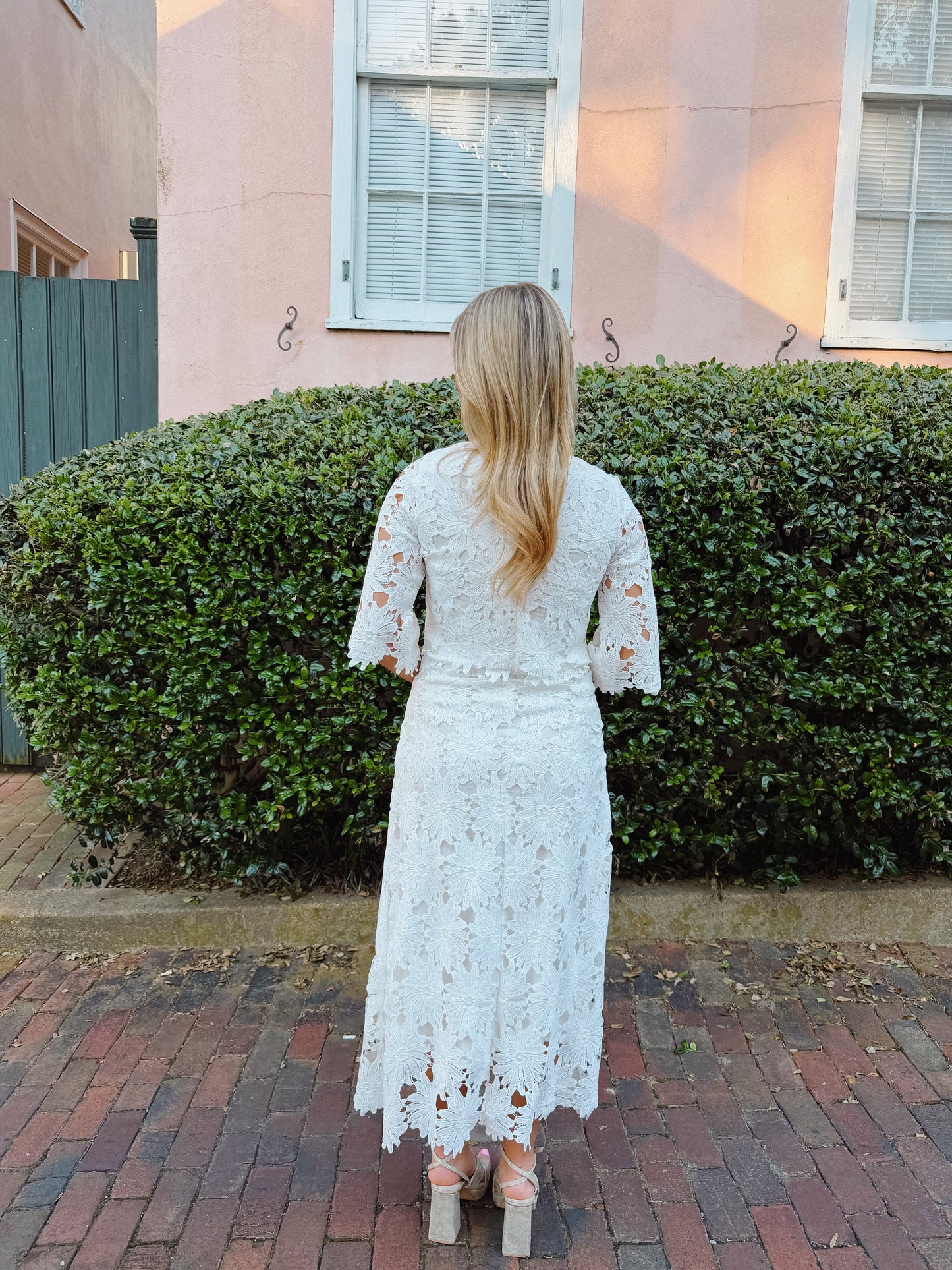 Charleston Girl Set in White