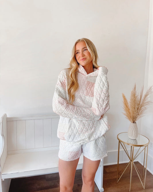 Pastel Quilted Hoodie