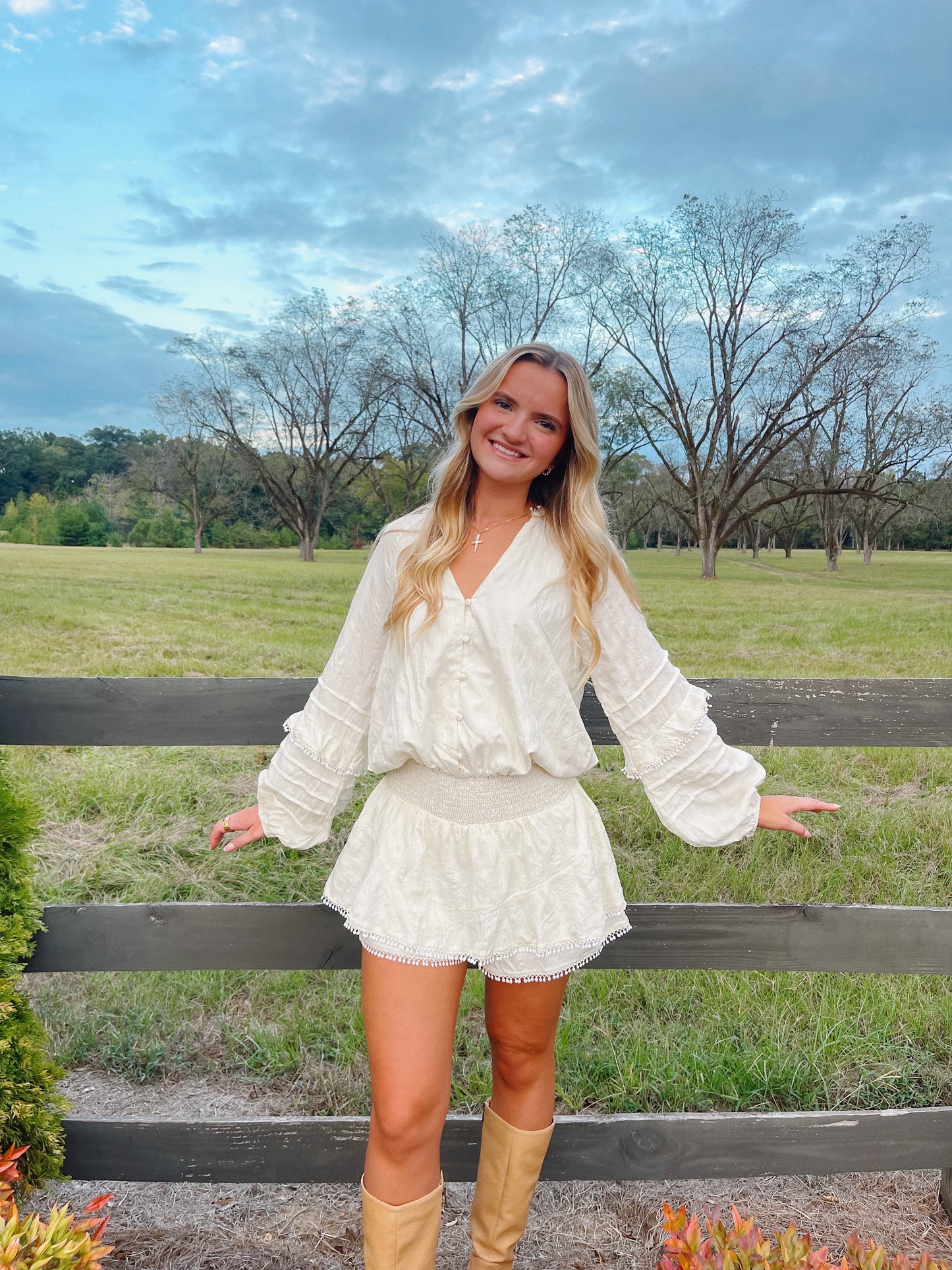Cierra Ivory Romper