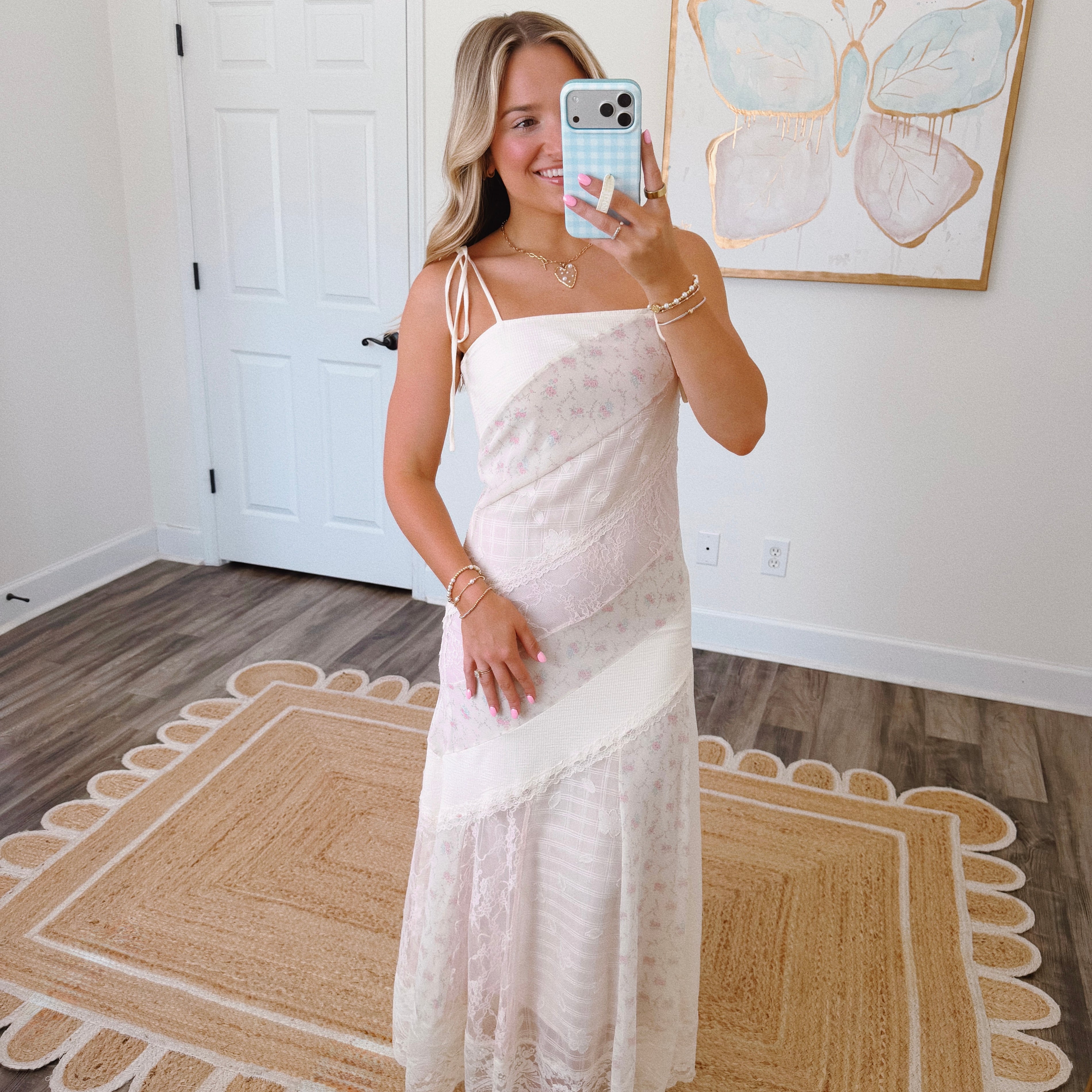 Darling Lace Maxi in Pink