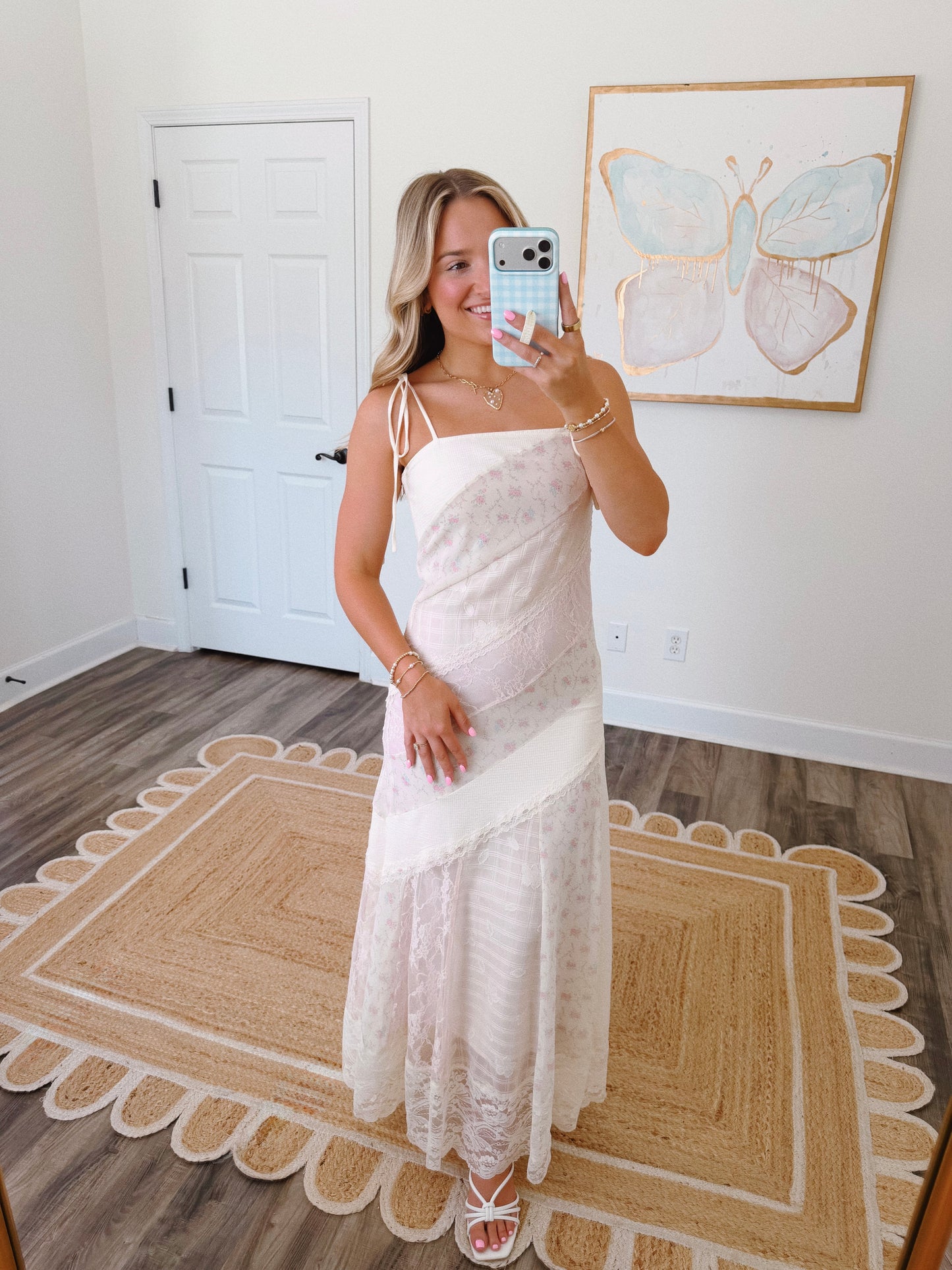 Darling Lace Maxi in Pink