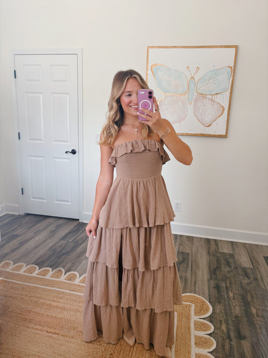 Sandy Ruffle Maxi Dress