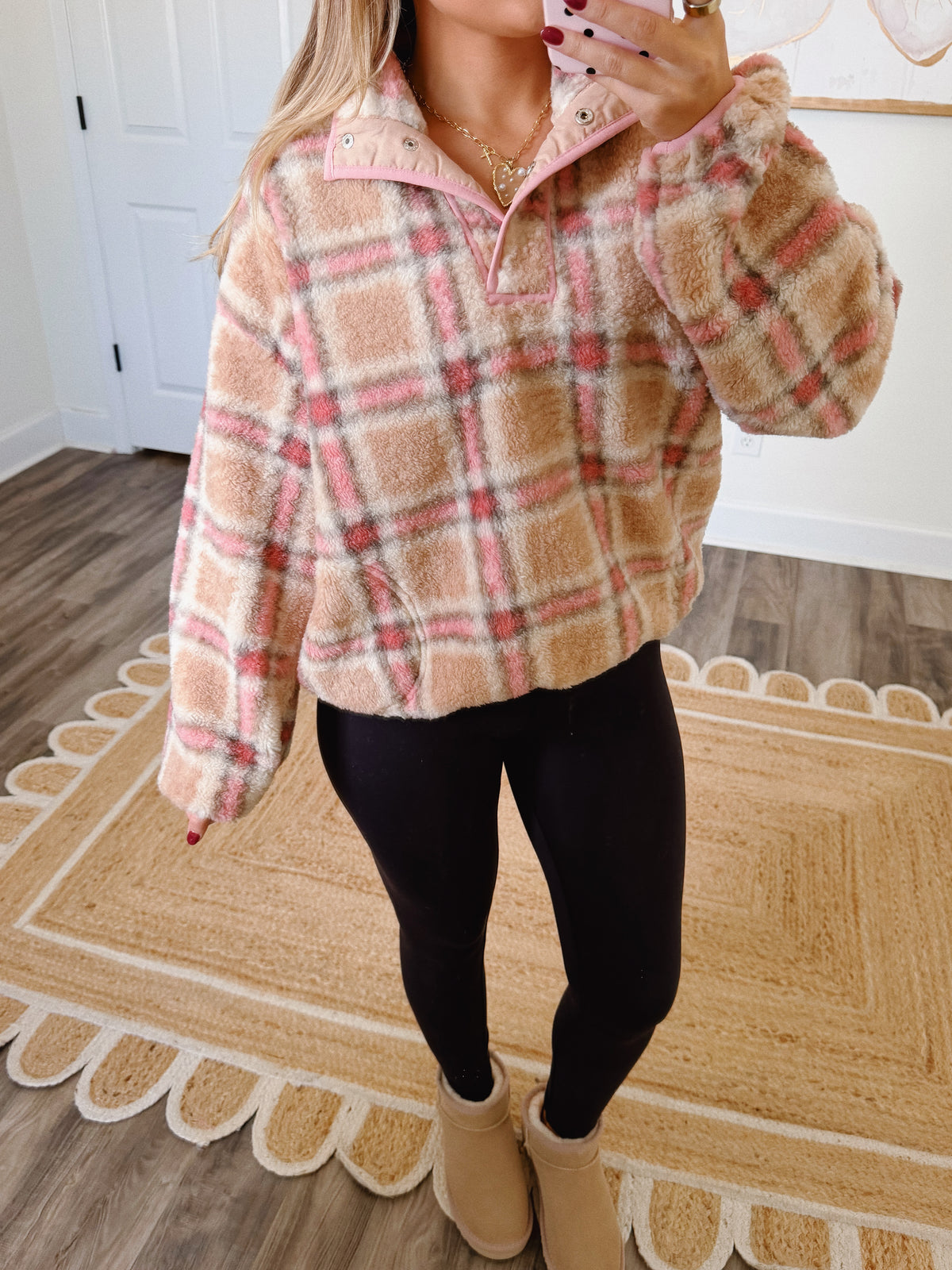 Pretty in Plaid Pullover