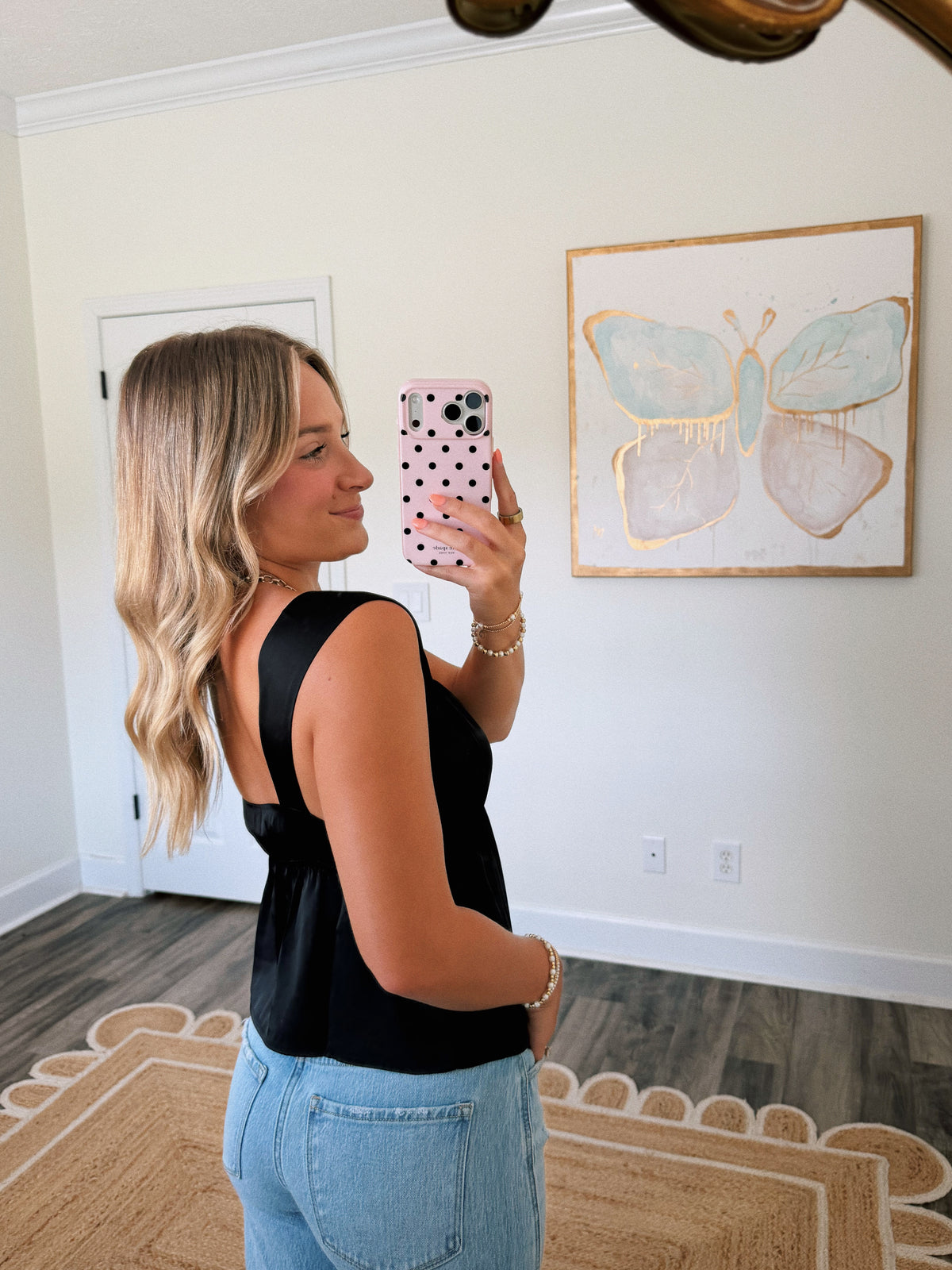 On The Town Satin Top