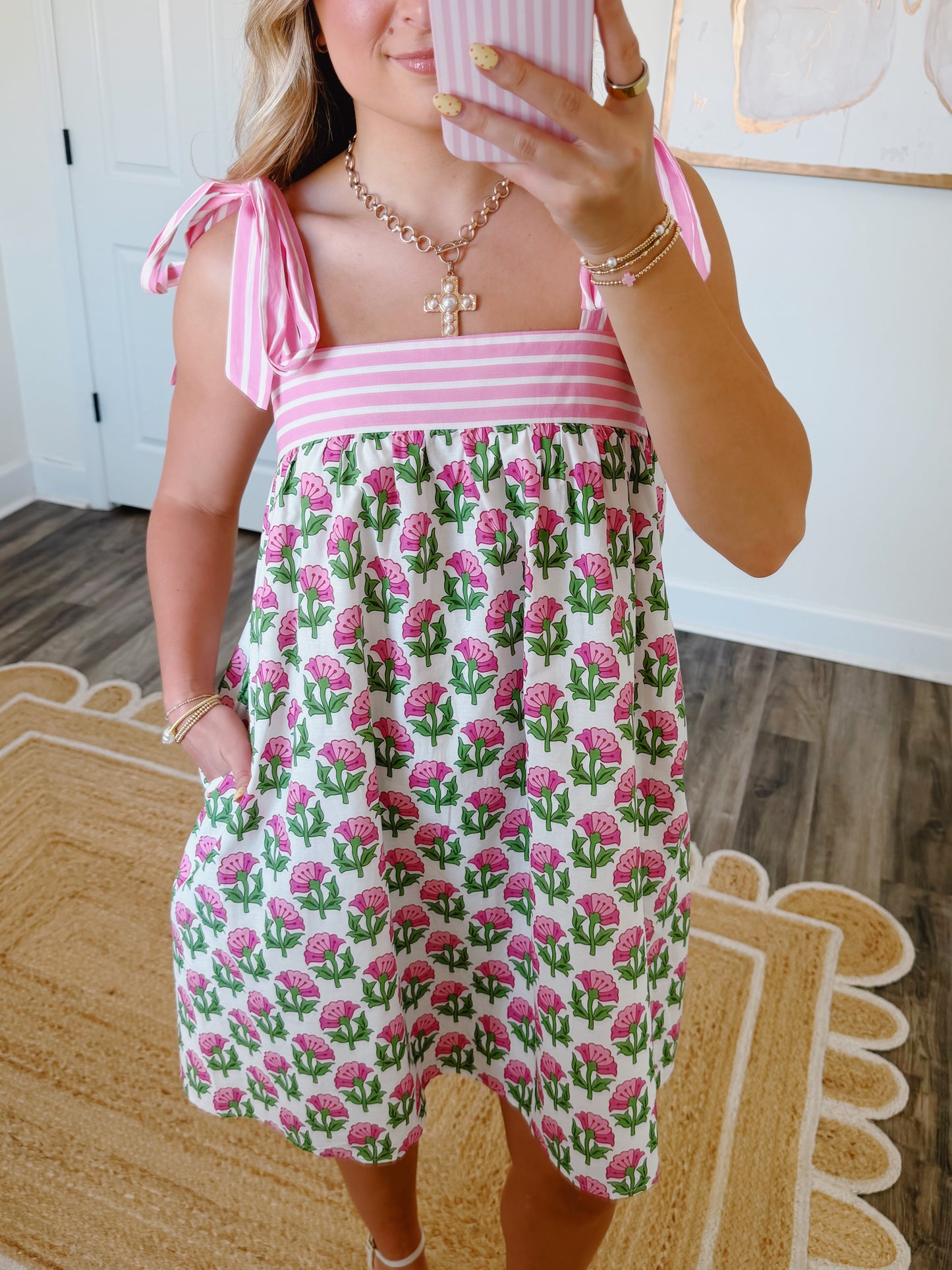 Pink Tulips Dress