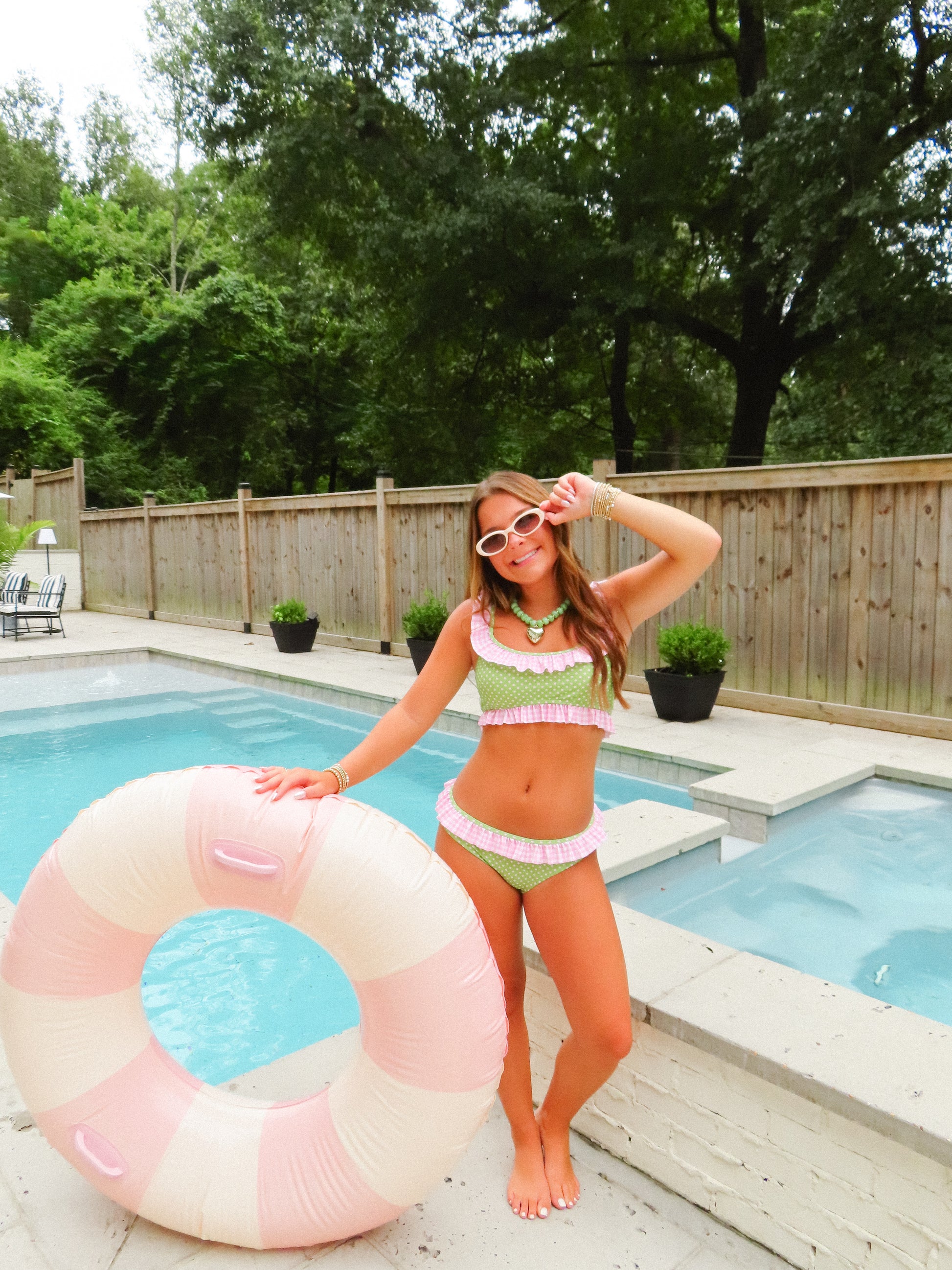 Beach Club Bikini in Lime