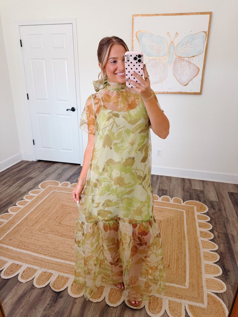 Dahlia Mesh Maxi Dress