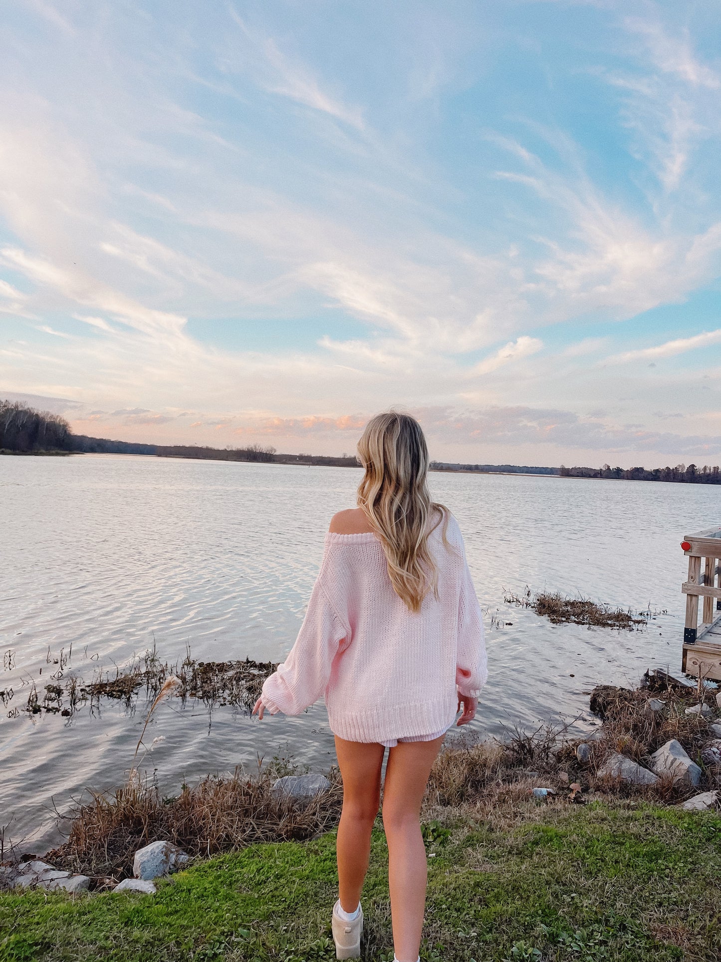 Baby Pink Slouchy Sweater