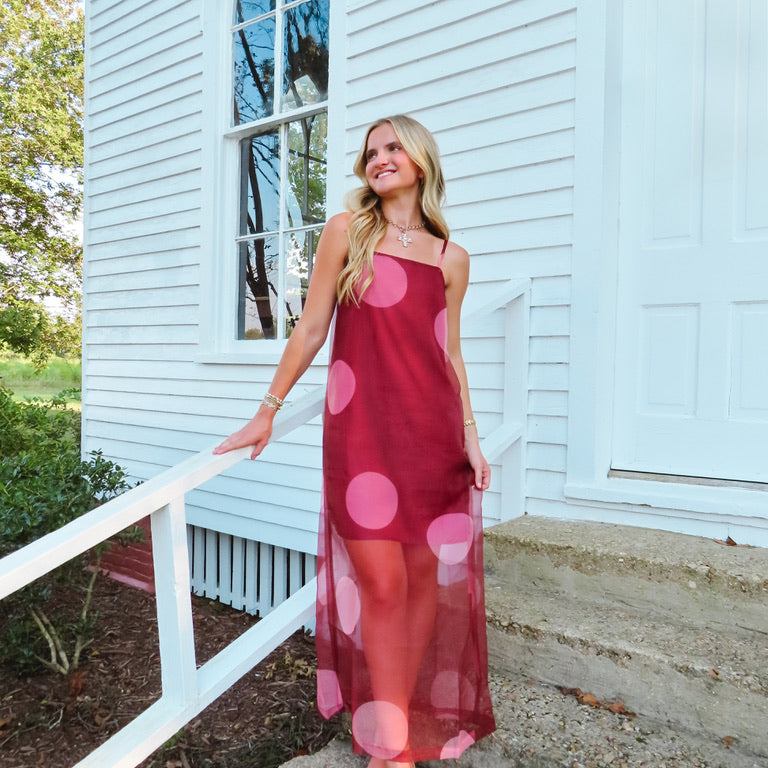 The Betsy Maxi Dress - Polka Dot