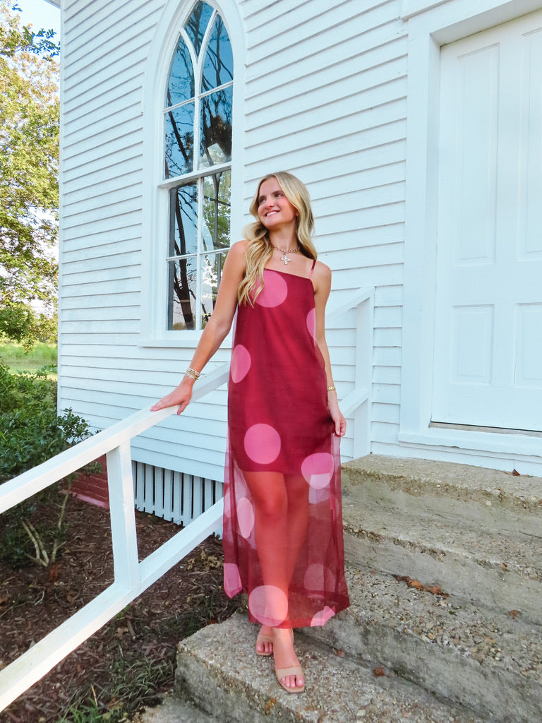 The Betsy Maxi Dress - Polka Dot