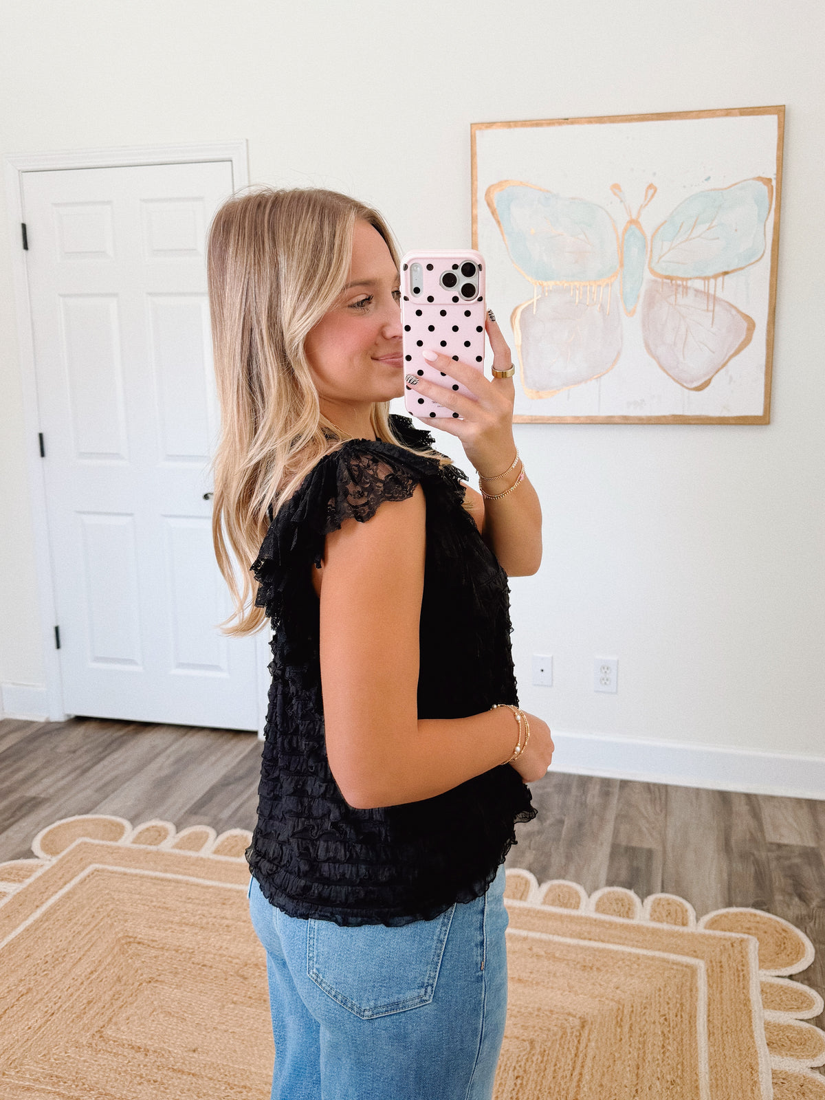 Lottie Lace Top - Black