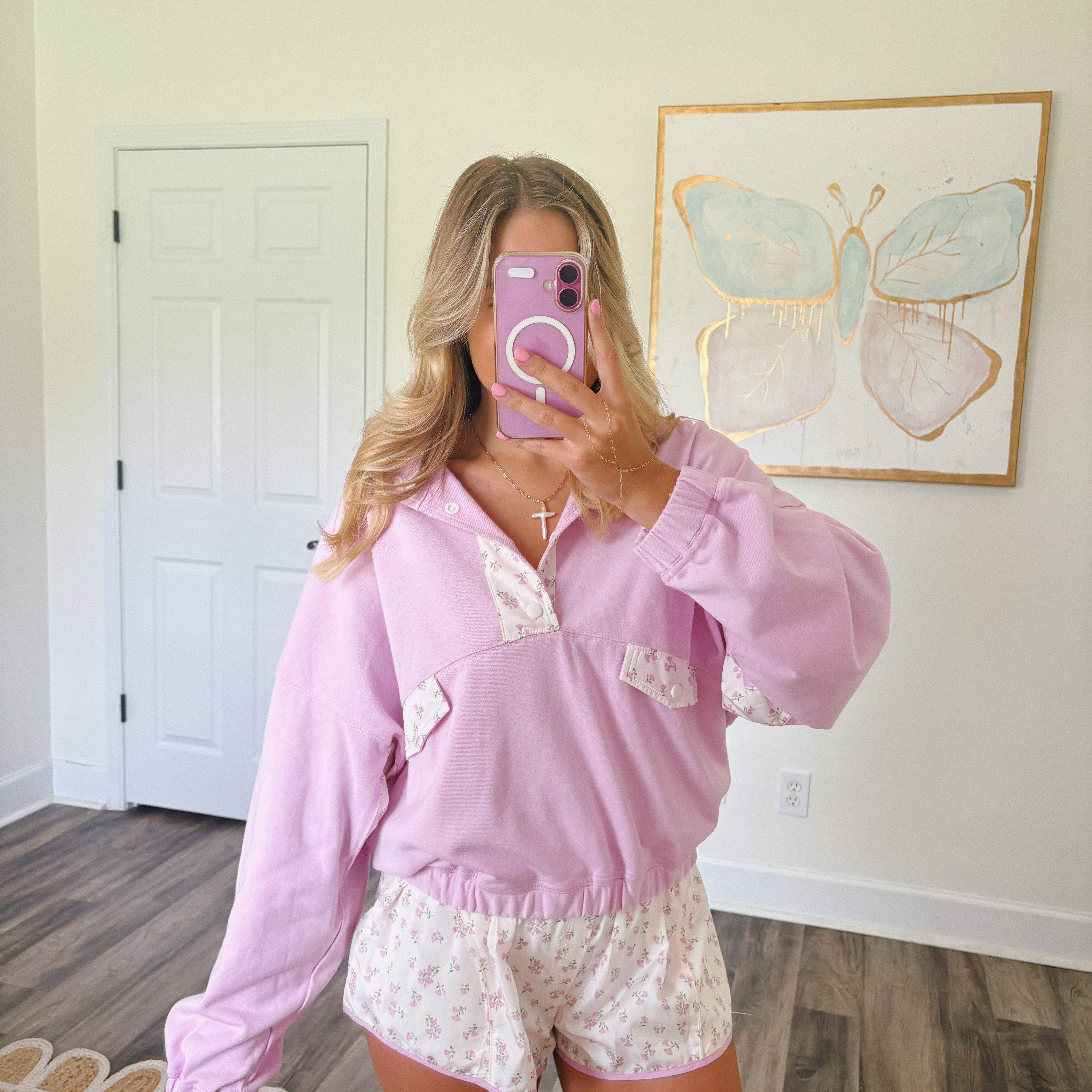 Life In Color Pullover in Pink