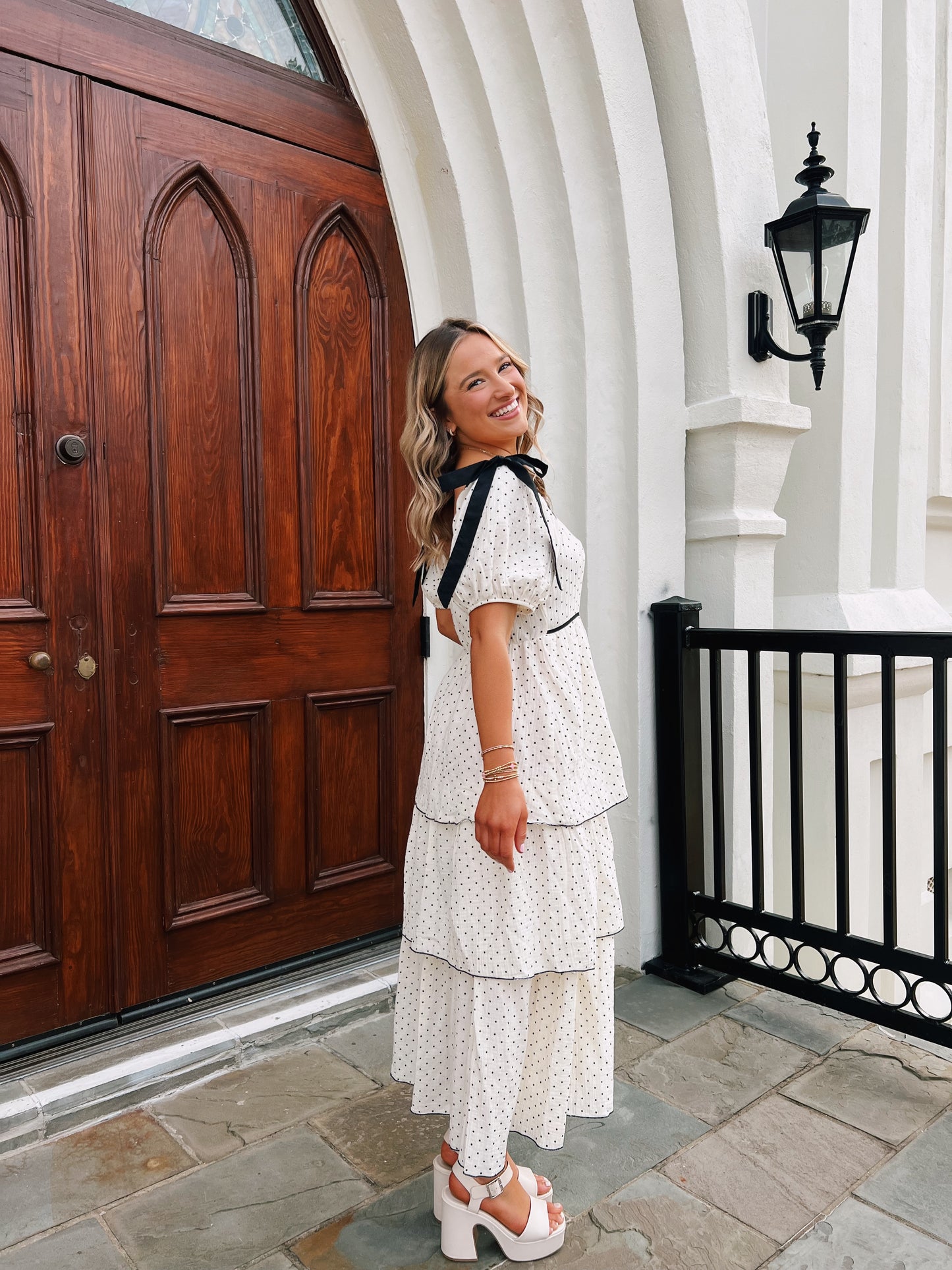 Polka Dot Midi Dress